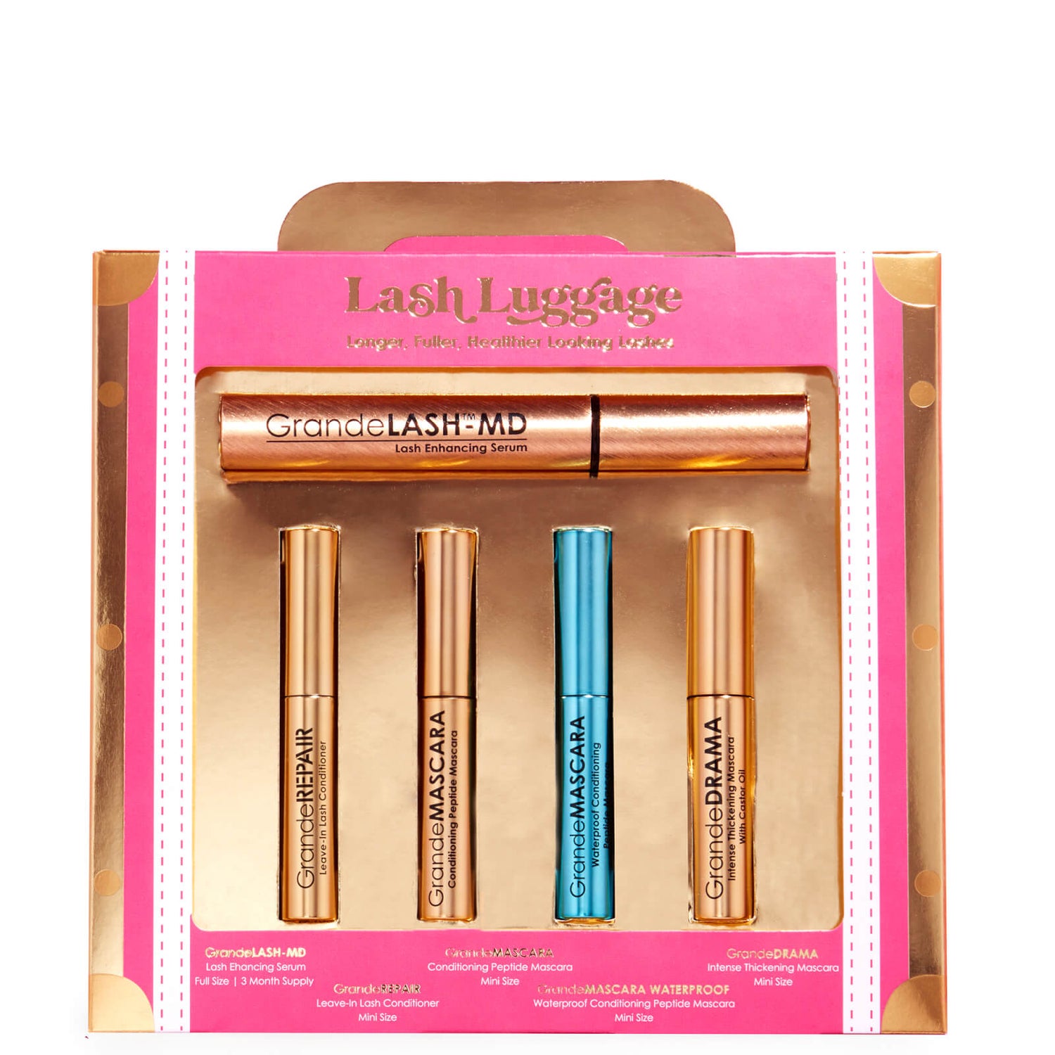 Grande Cosmetics Lash Luggage Set LOOKFANTASTIC