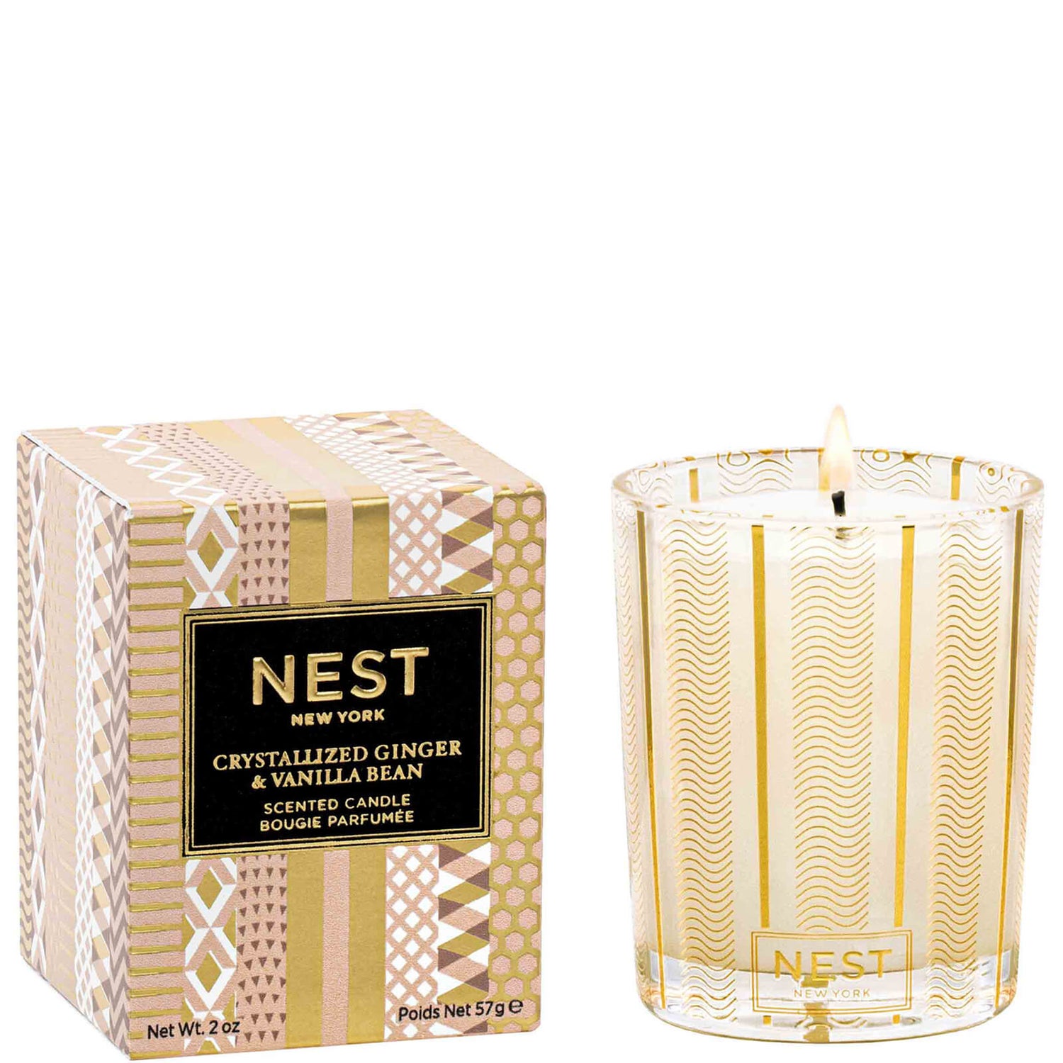 NEST New York Crystallized Ginger and Vanilla Bean Votive 70g