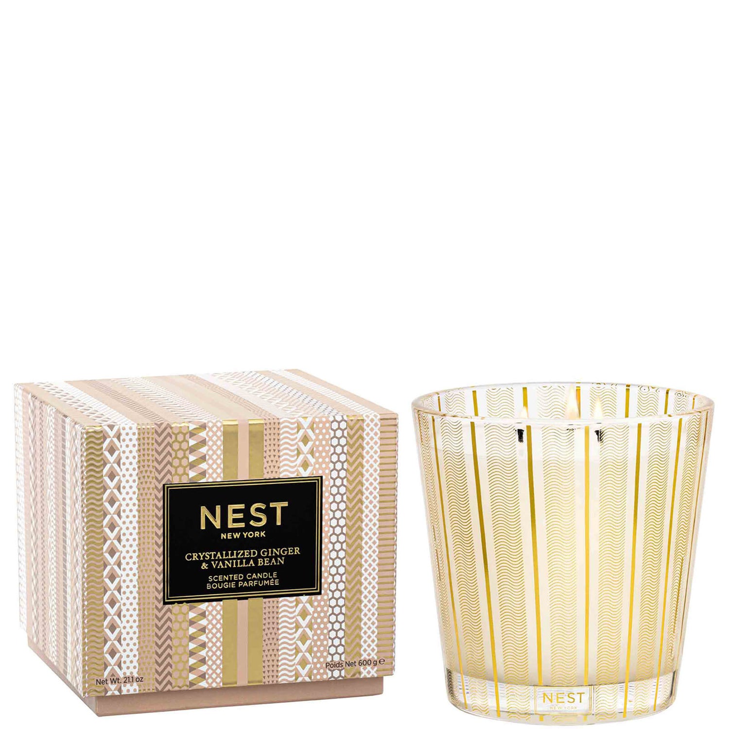 NEST New York Crystallized Ginger and Vanilla Bean 3 Wick 600g SkinStore