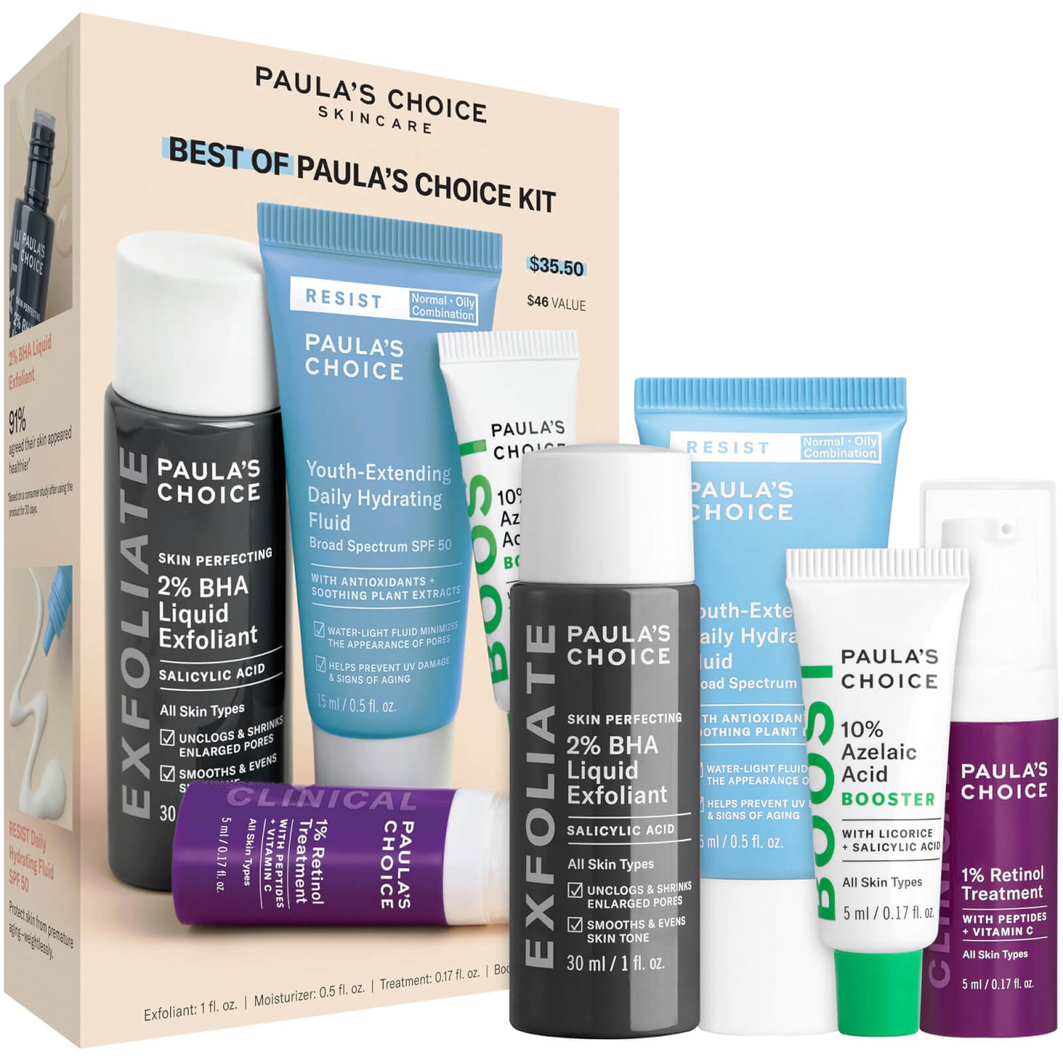 Paula's Choice Favorites Kit (Worth 46.00) Dermstore