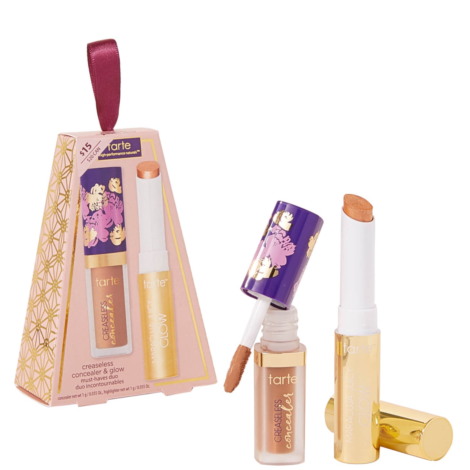 Tarte Creaseless Concealer and Glow MustHaves Duo Medium (Worth 26.