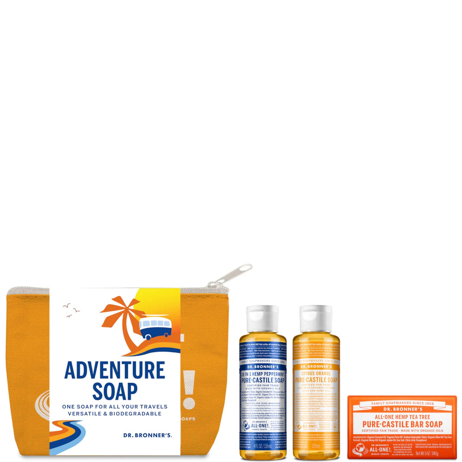Dr. Bronner's Adventure Soap Gift Set (Worth 39.95) LOOKFANTASTIC AU