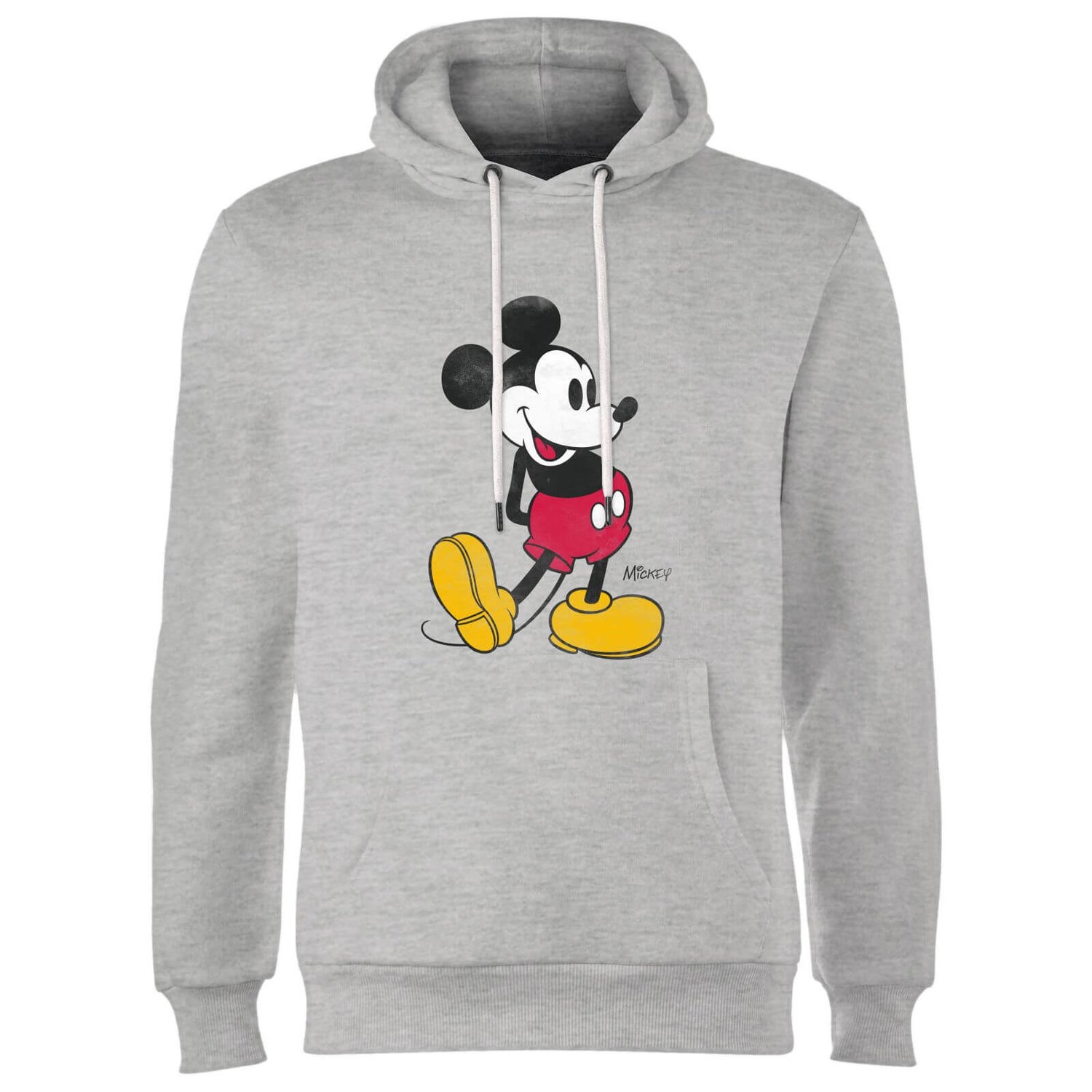 Disney Mickey Mouse Classic Kick Hoodie Grey Clothing Zavvi Australia