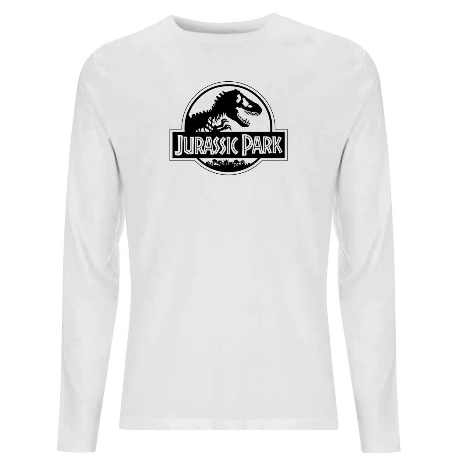 Jurassic Park Logo Mens Long Sleeve T Shirt White Clothing Zavvi Us 4146