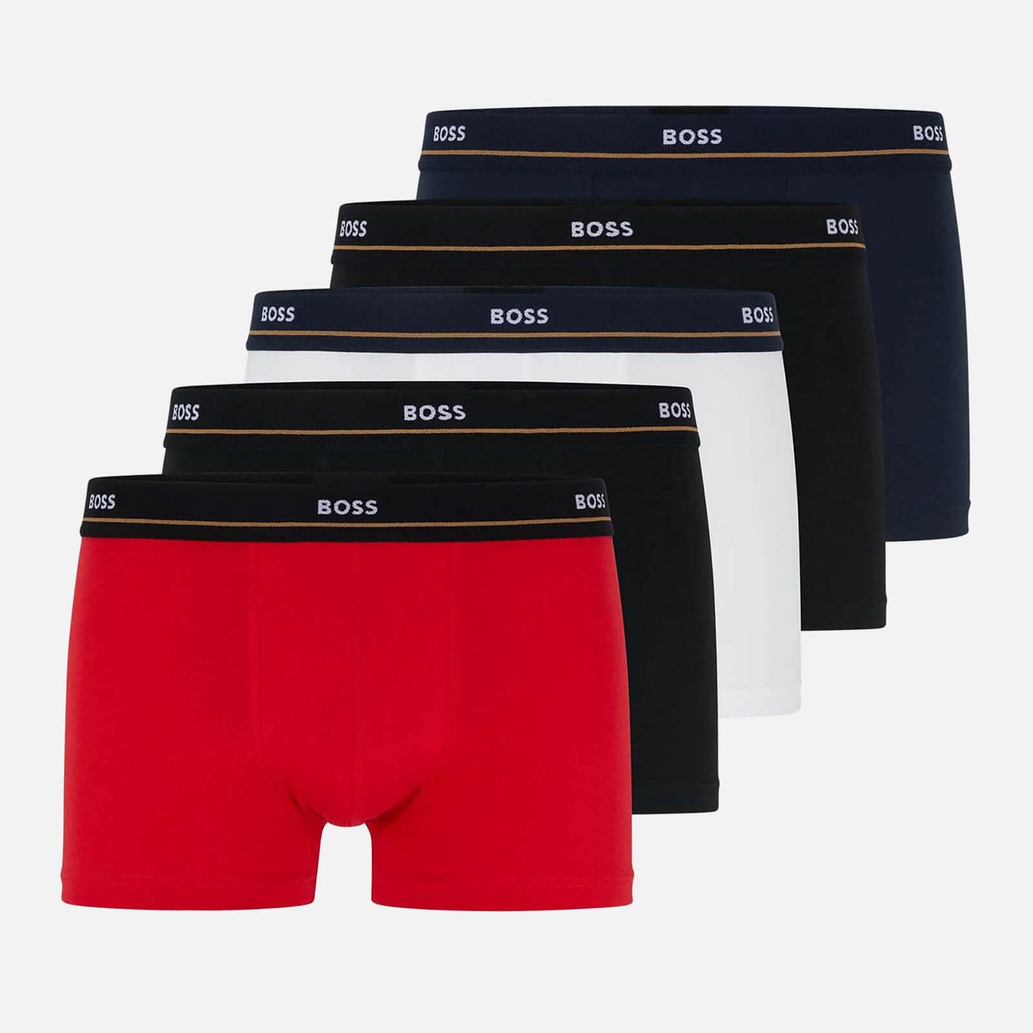 BOSS Bodywear Five-Pack Stretch-Cotton Boxer Briefs | TheHut.com