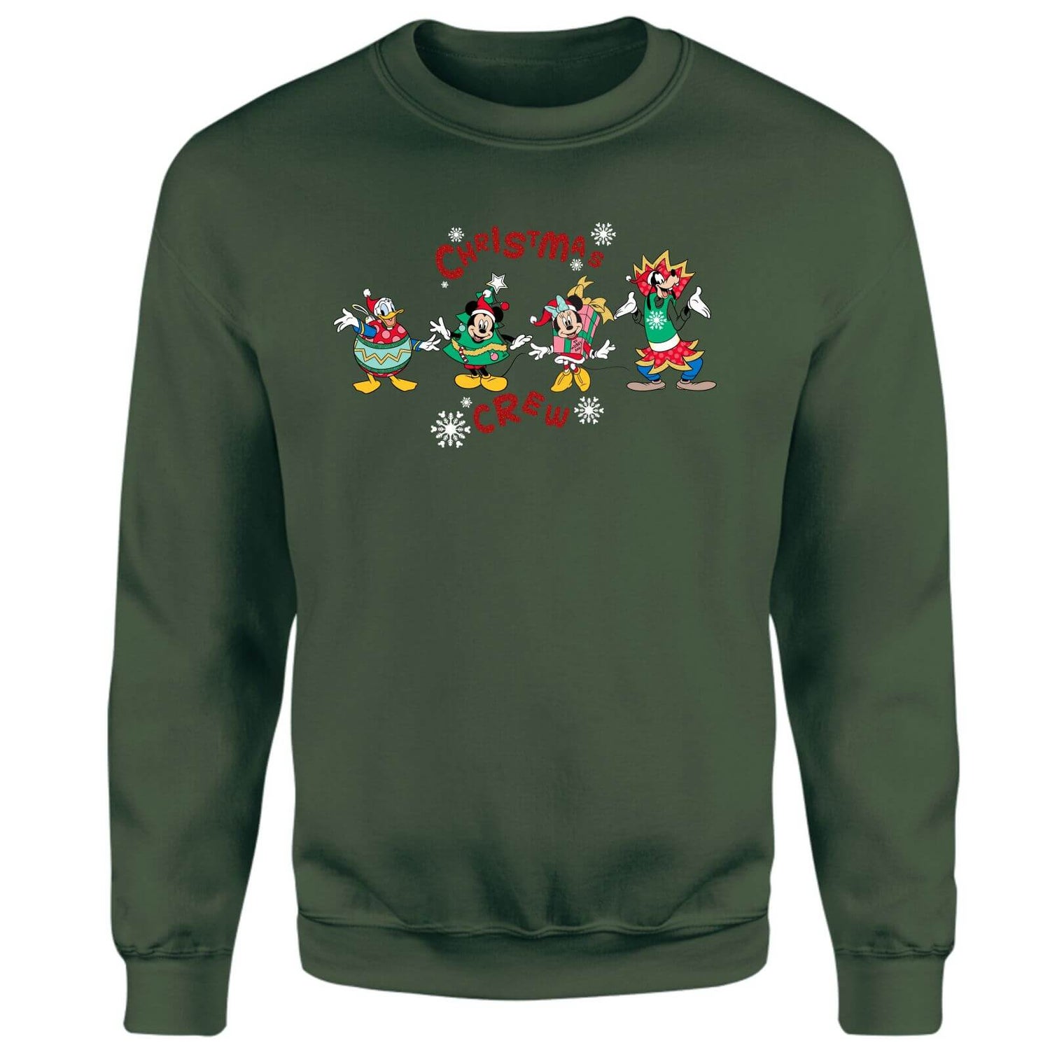 Disney Christmas Crew Christmas Jumper - Green | retro vibes and ...