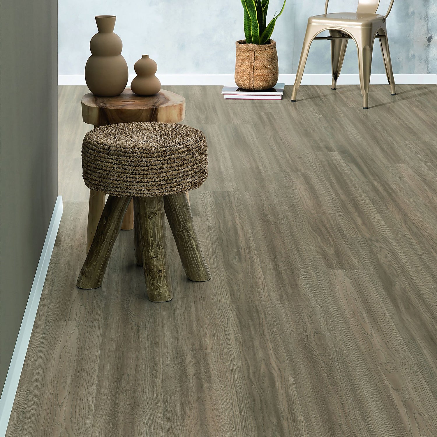 Homebase Floor Tiles Wood Effect Floor Roma