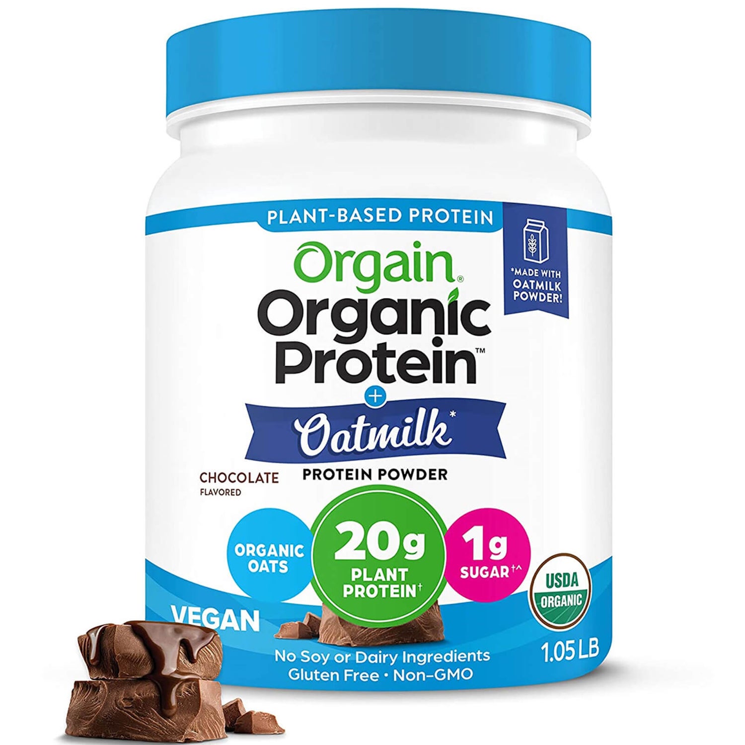 Orgain Protein + Oat Milk Protein Powder Chocolate Every Health