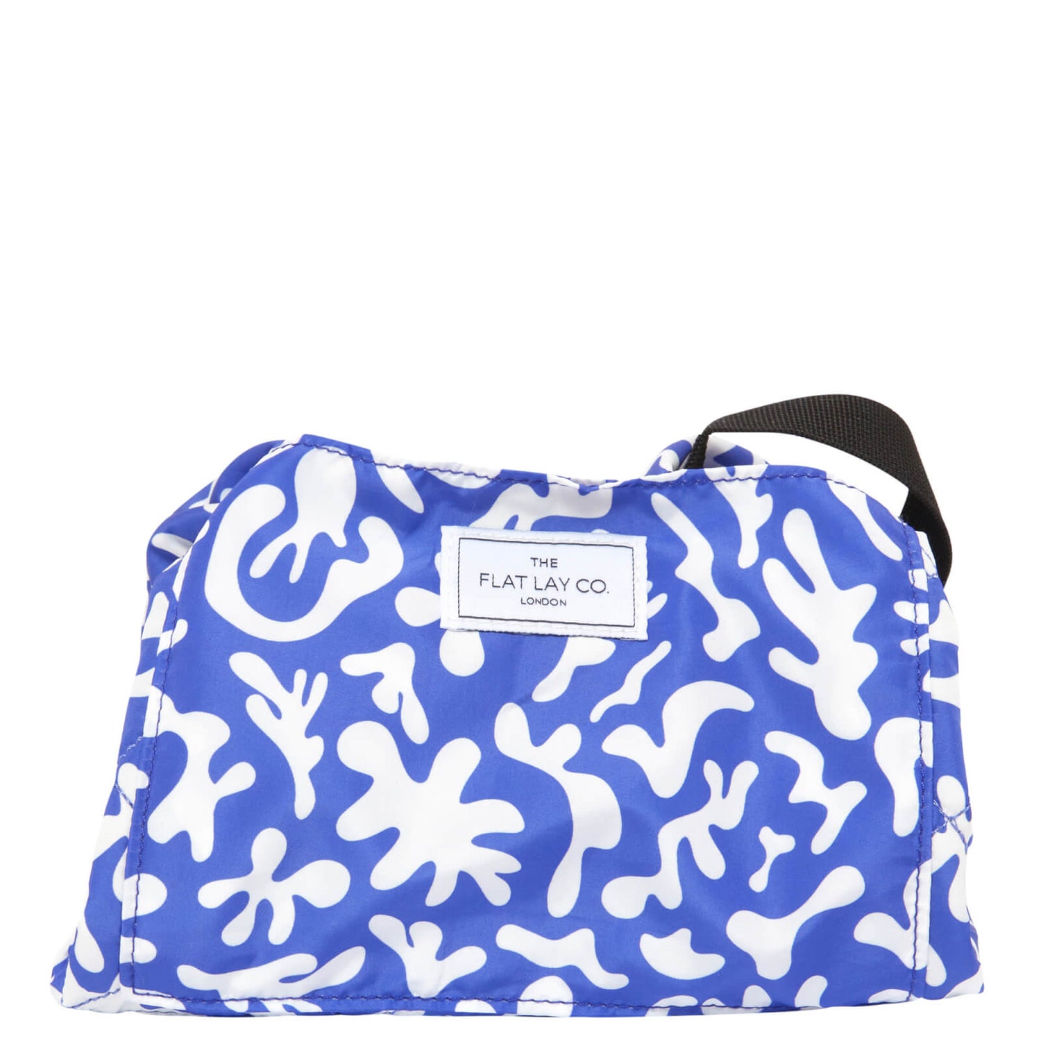 The Flat Lay Co. Open Flat Makeup Bag Groovy Blue LOOKFANTASTIC