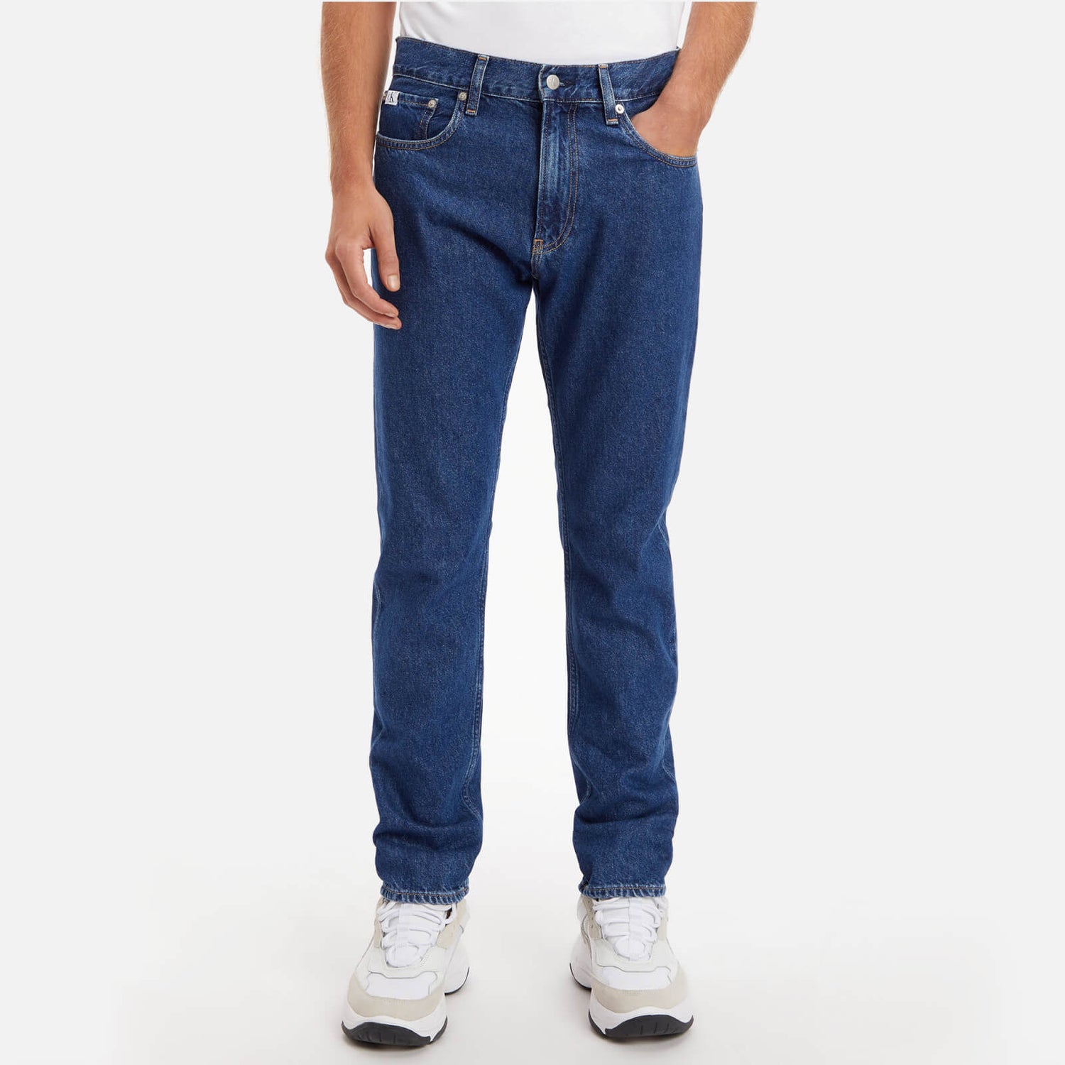 Calvin Klein Jeans Standard Straight Cotton-Blend Denim Jeans | TheHut.com