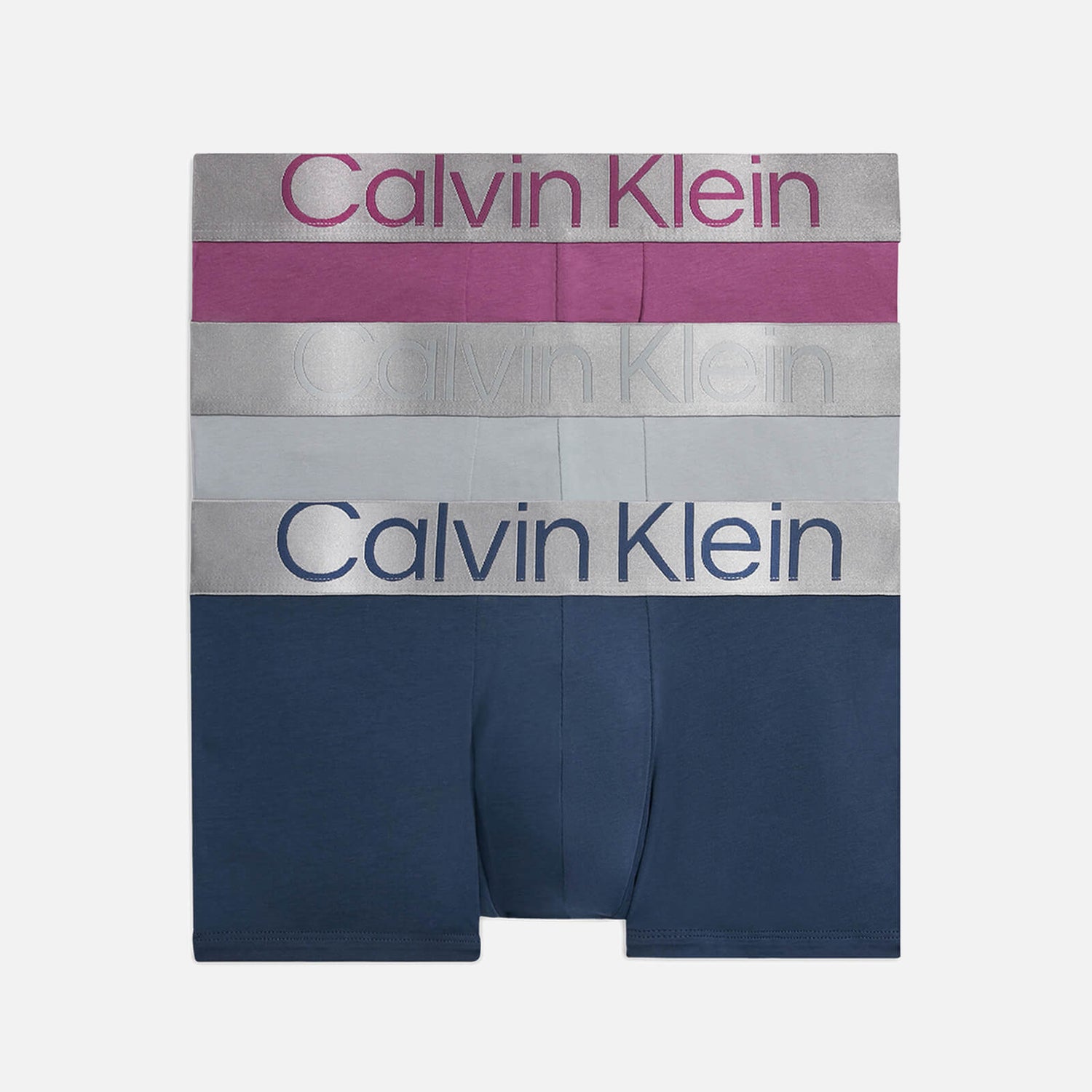 Calvin Klein Logo Waistband Cotton-Blend Trunks 3-Pack | TheHut.com