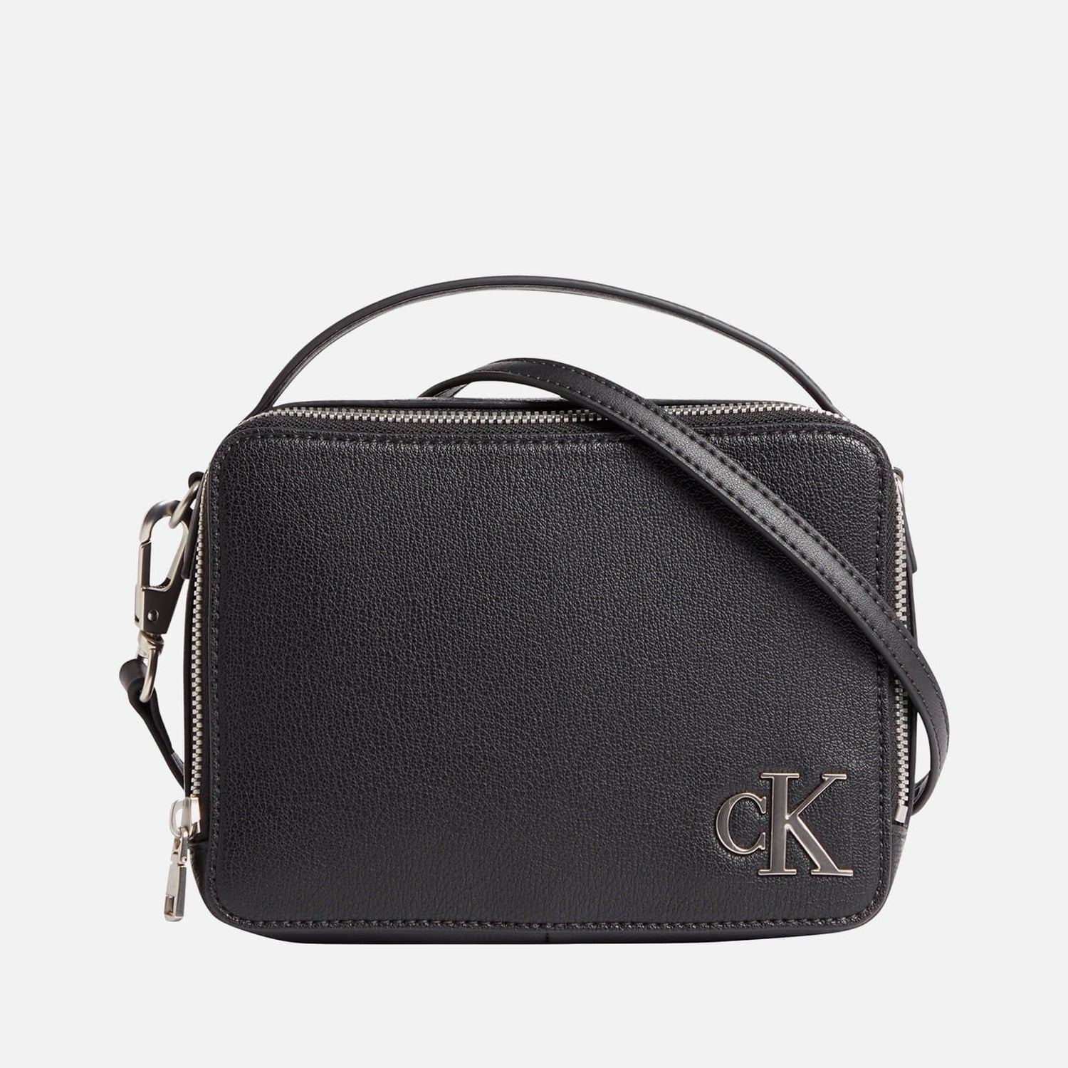 Calvin Klein Jeans Monogram Faux Leather-Blend Camera Bag | TheHut.com