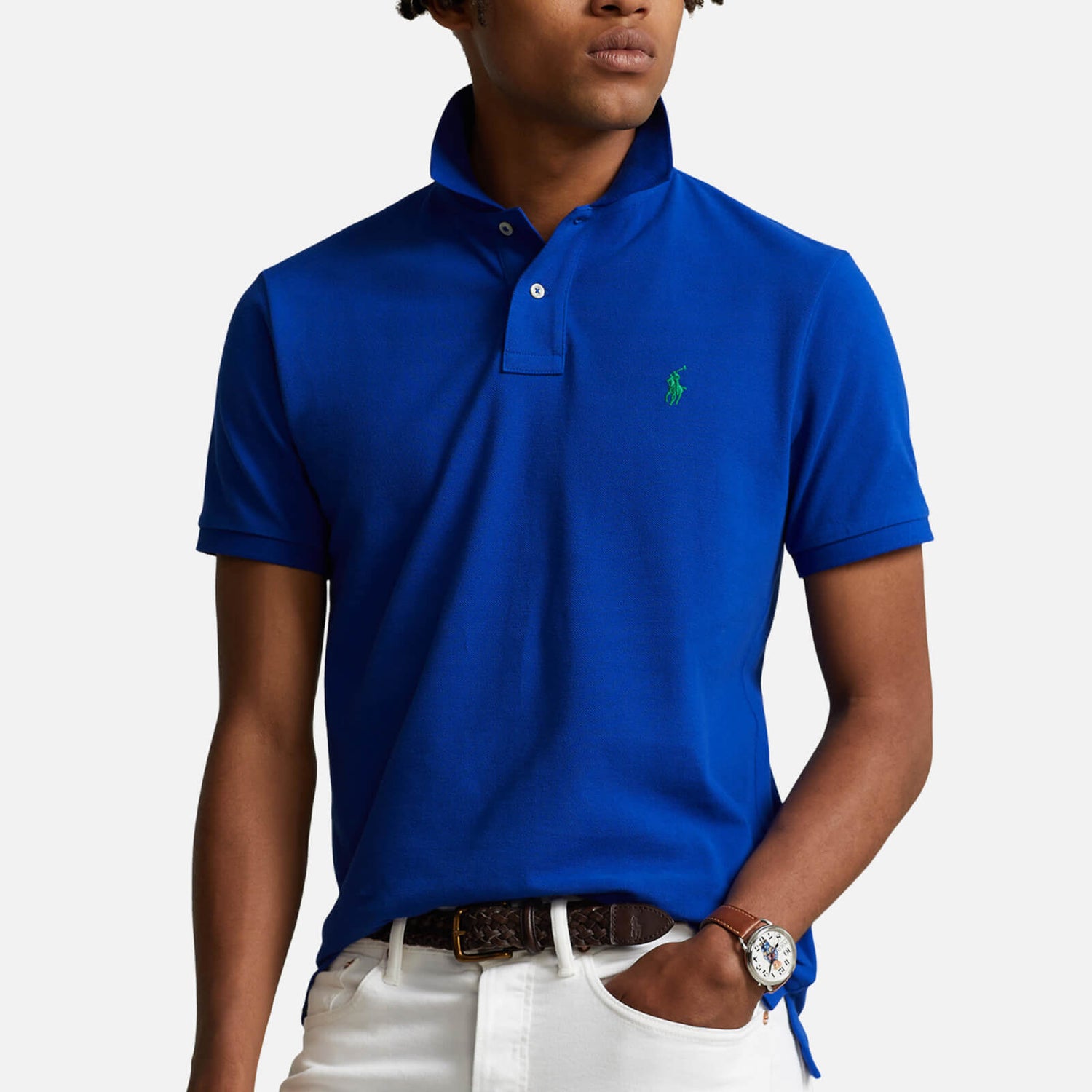 Polo Ralph Lauren Slim-Fit Cotton-Piqué Polo Shirt | TheHut.com