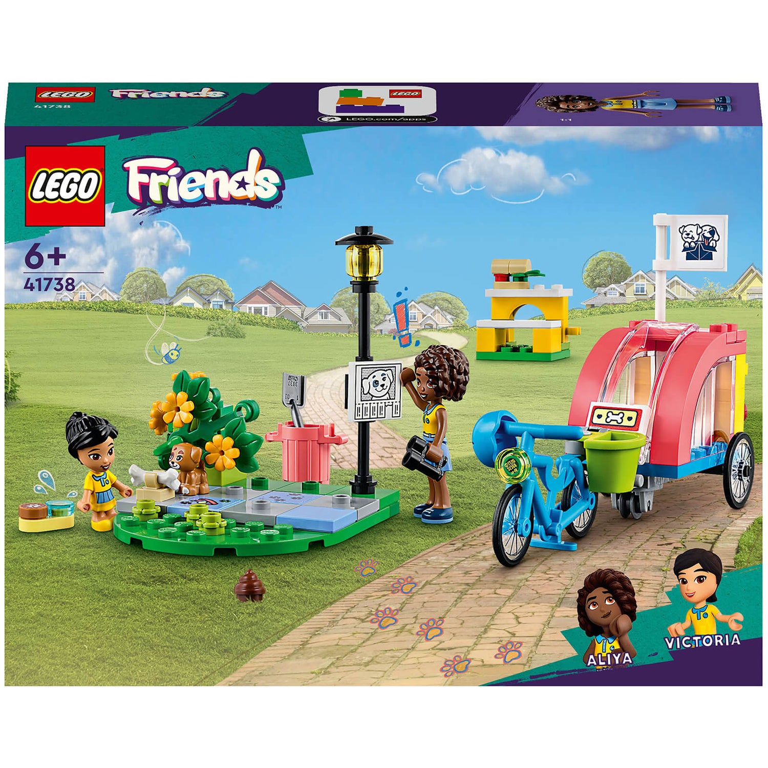 LEGO Friends Dog Rescue Bike Toy, Animal Puppy Playset (41738) IWOOT UK
