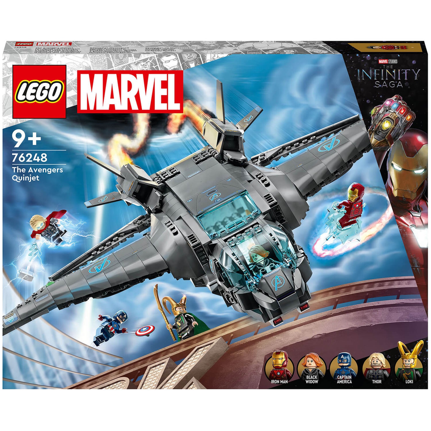 LEGO Marvel The Avengers Quinjet Infinity Saga Set (76248) Toys - Zavvi UK