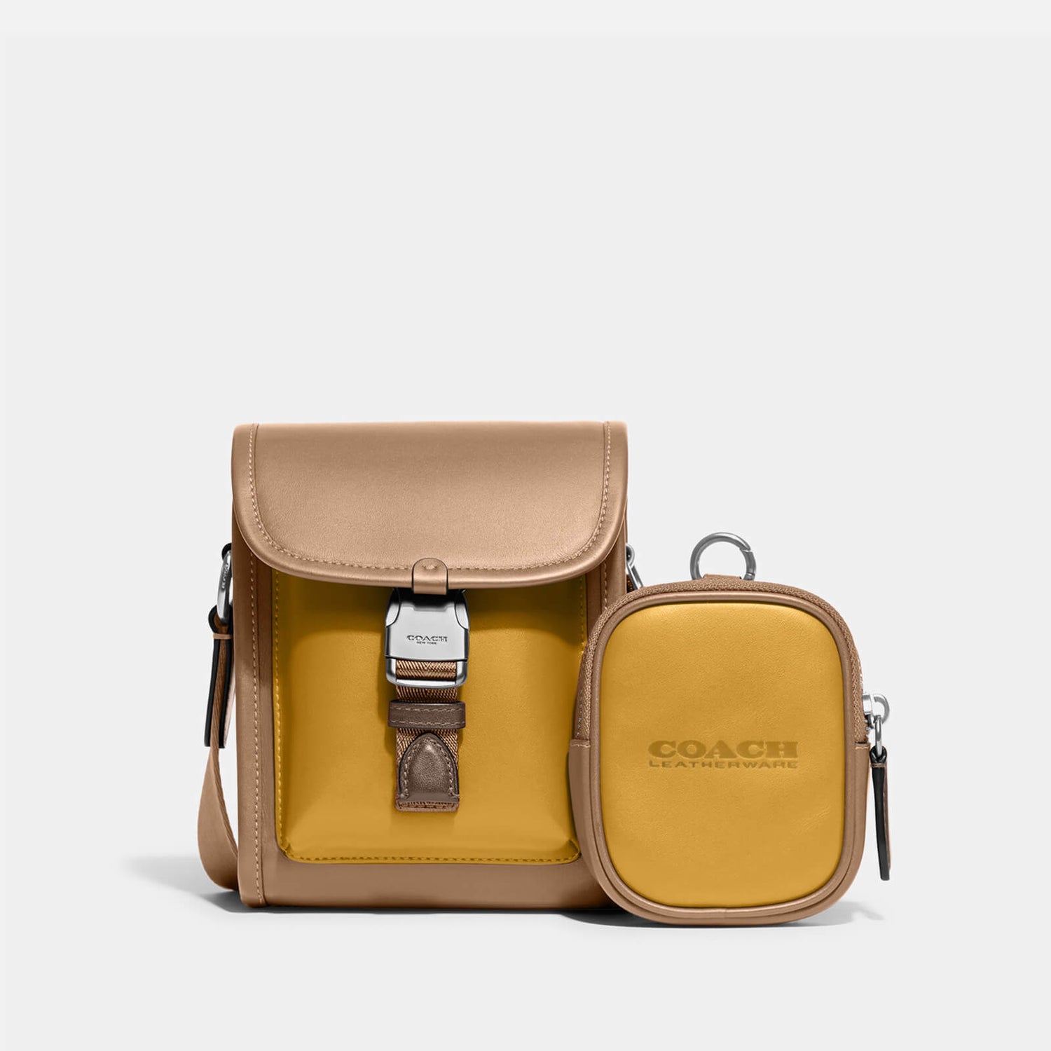 Coach Charter North South Leather Crossbody Bag