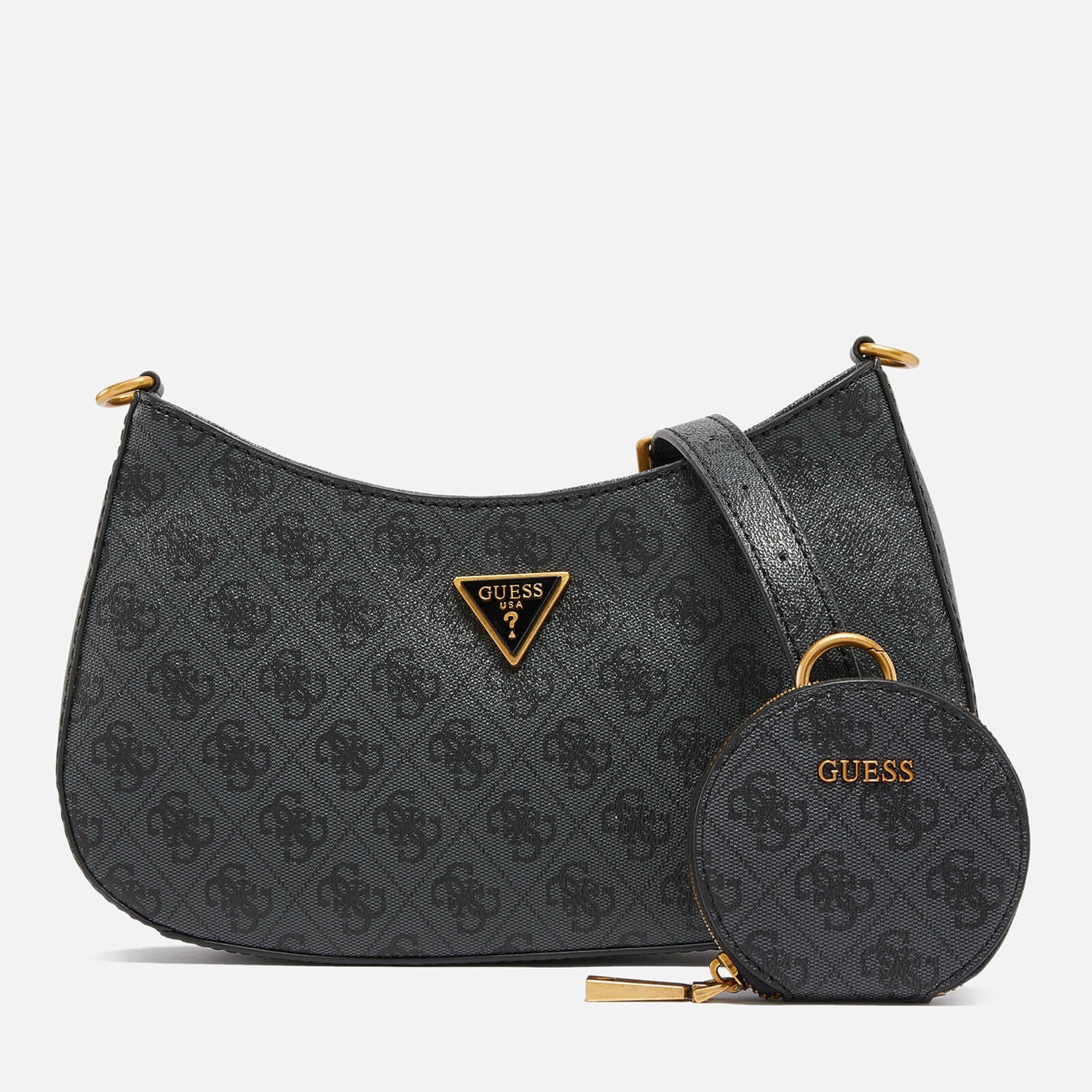 Guess Alexie Monogram Faux Leather Shoulder Bag