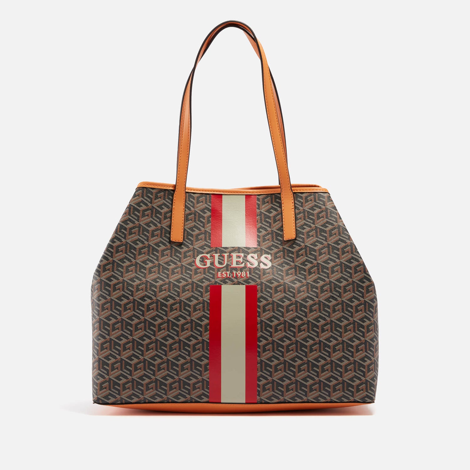 Guess Damen Vikky Large Tote Bag – 40 X 31 X 18 Cm, Mit 4G Logo & Pallid Gold Details | Stylische Schultertasche