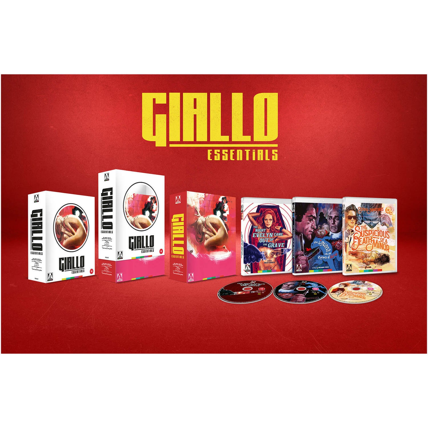 Giallo Essentials White Limited Edition Blu ray Arrow Films UK