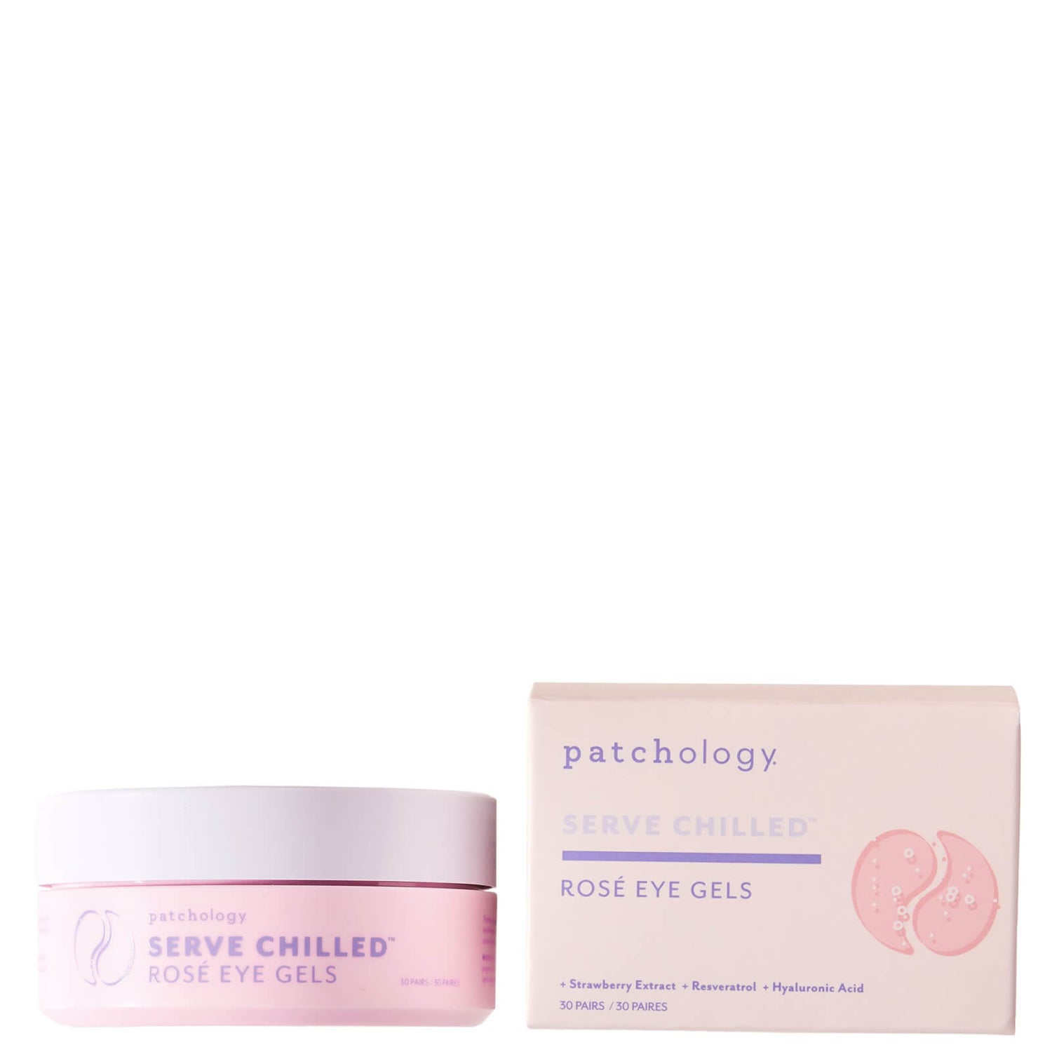 Patchology Serve Chilled Rosé Eye Gels 30 Pairs Cult Beauty