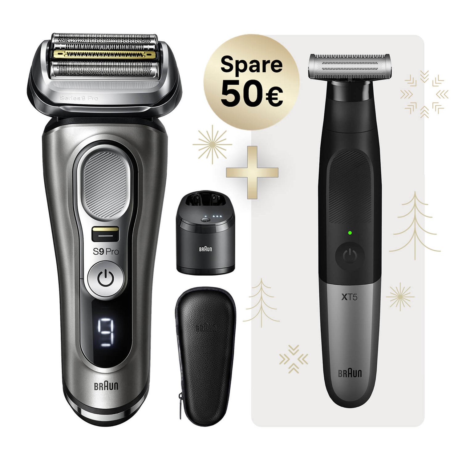 Braun Series 9 Pro 9465cc Men's Electric Shaver with Braun Series