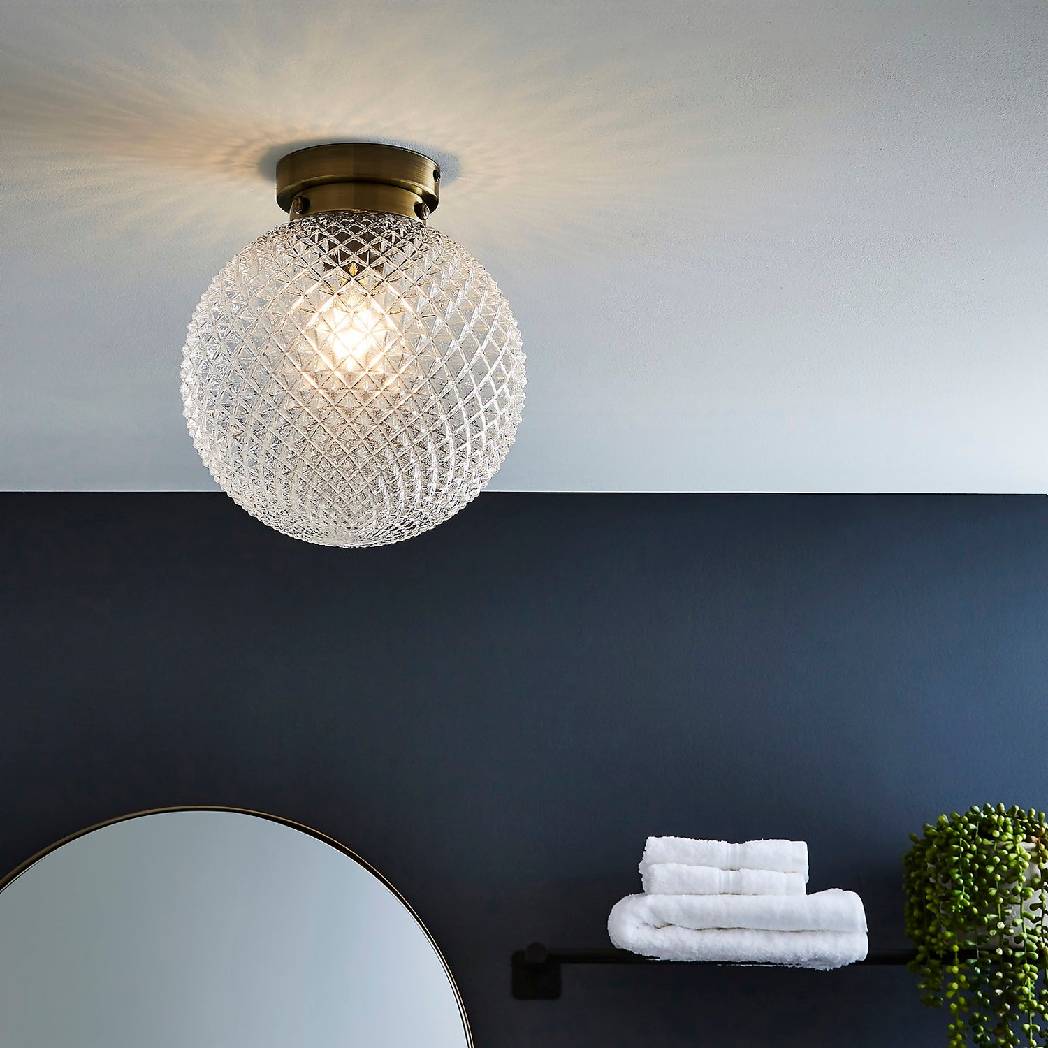 Flush Ceiling Lights For Bathroom | Shelly Lighting
