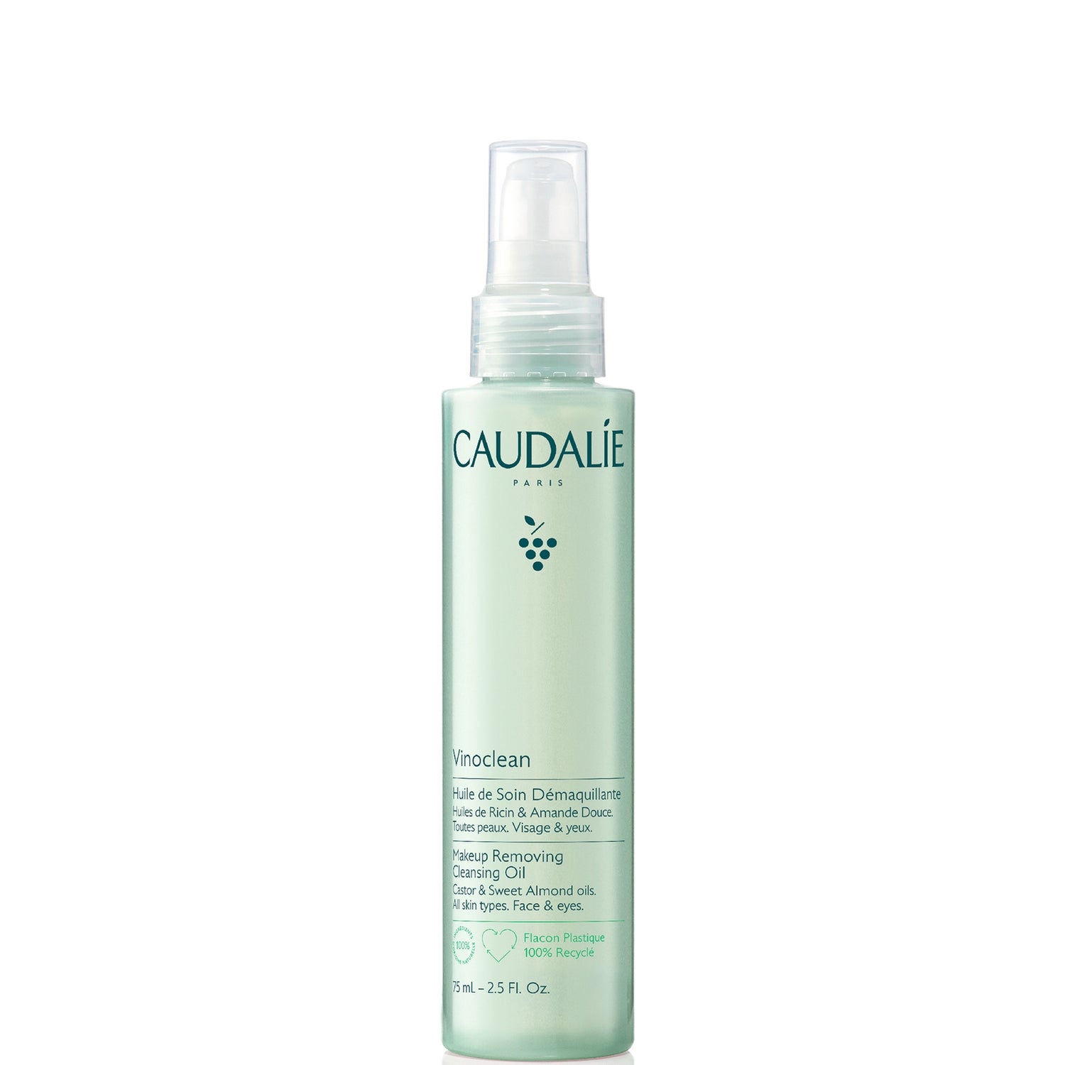 Caudalie Vinoclean Makeup Removing Cleansing Oil 75ml LOOKFANTASTIC