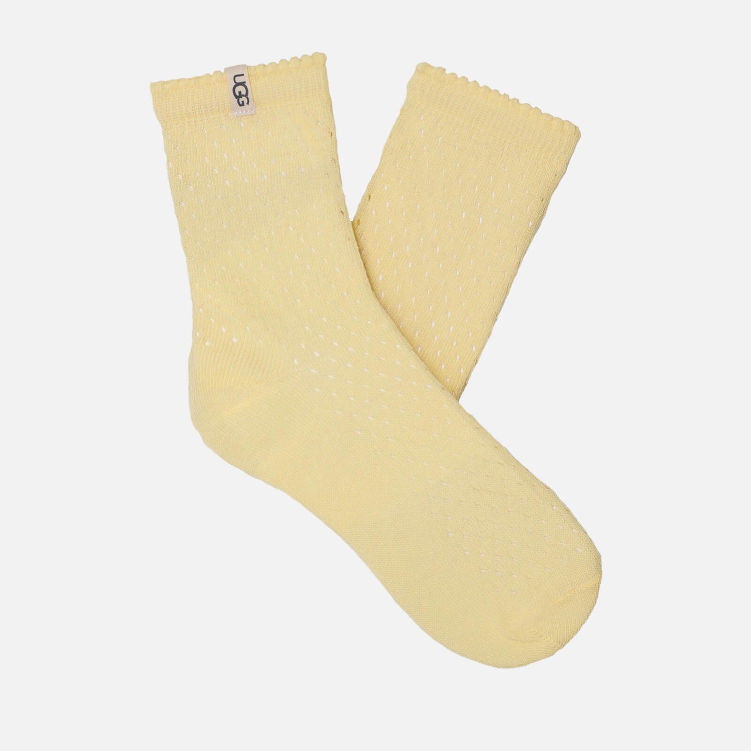 UGG Adabella Pointelle Cotton-Blend Jersey Quarter Sock | TheHut.com