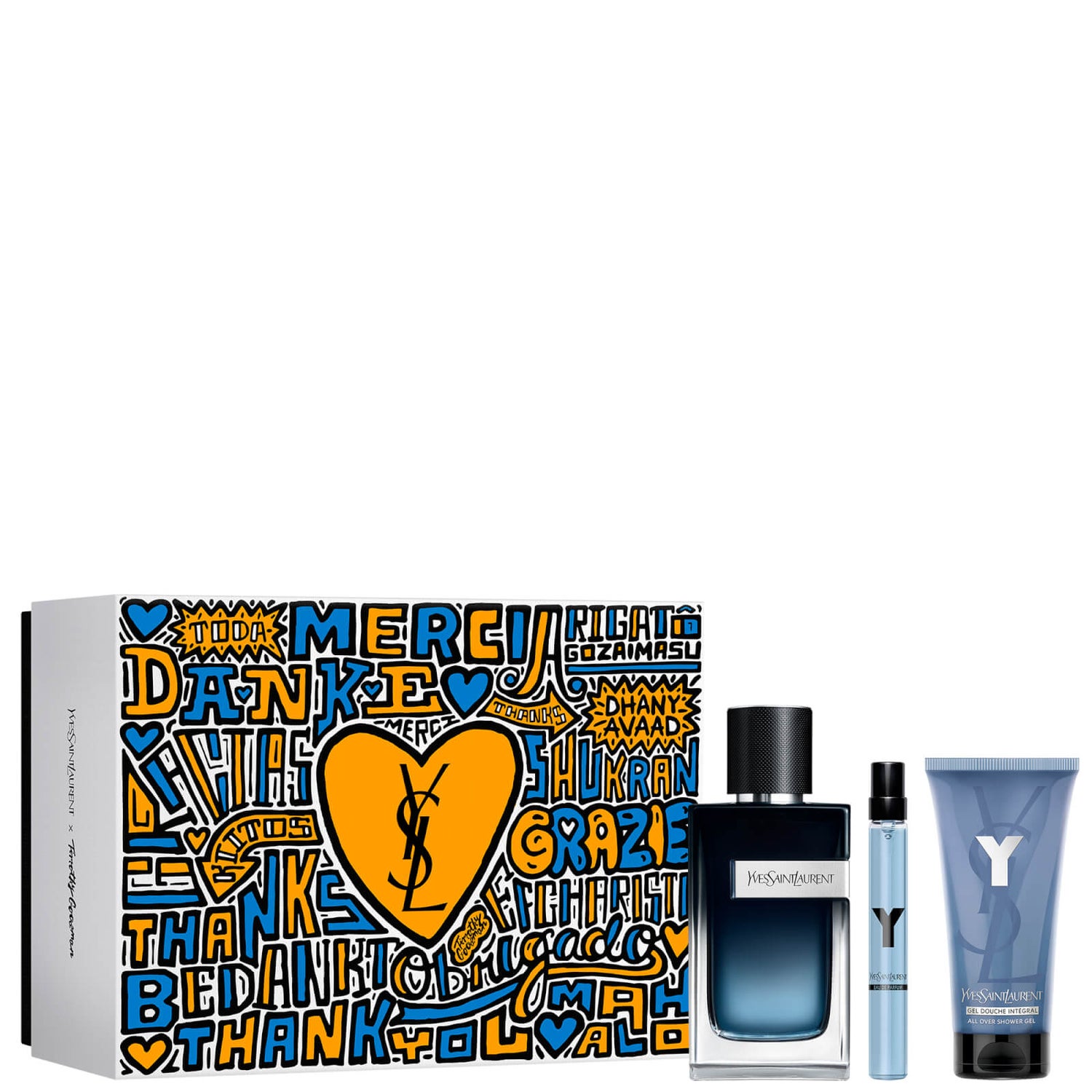 YSL Y Eau De Parfum 100ml Trio Gift Set LOOKFANTASTIC
