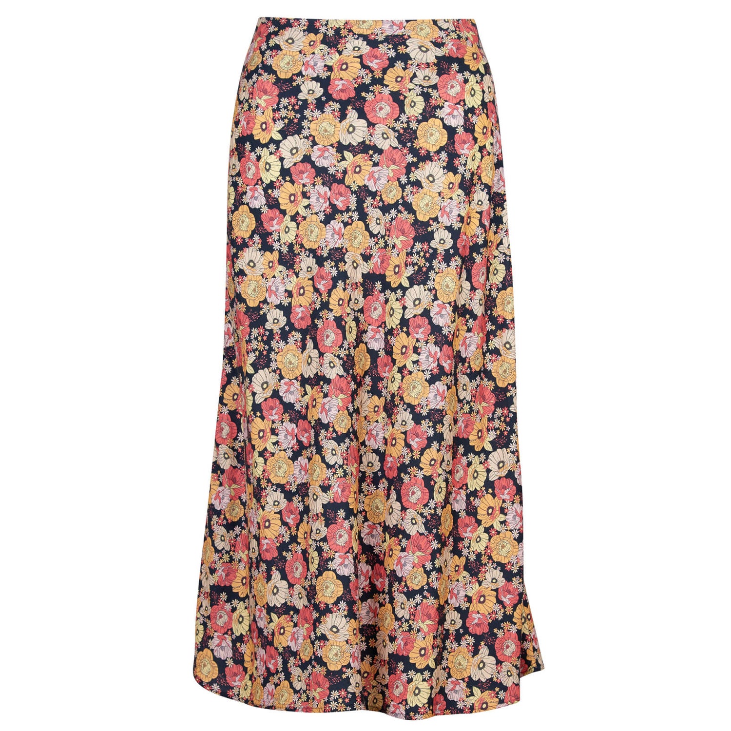 Barbour Coraline Floral-Print Lyocell-Satin Skirt | TheHut.com