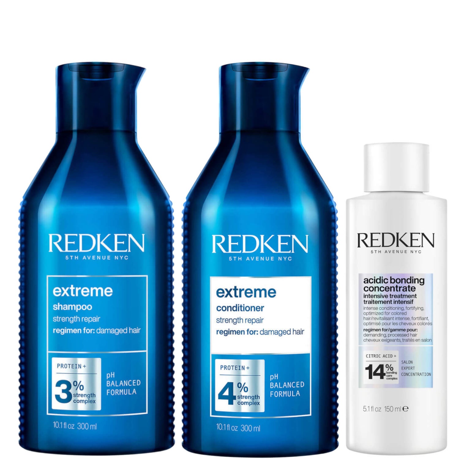 Redken Acidic Bonding Concentrate Intensive Pre-Treatment, Shampoo and ...