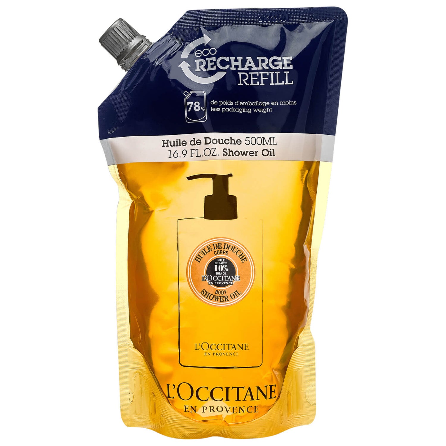 L'Occitane Shea Shower Oil Refill 500ml Cult Beauty