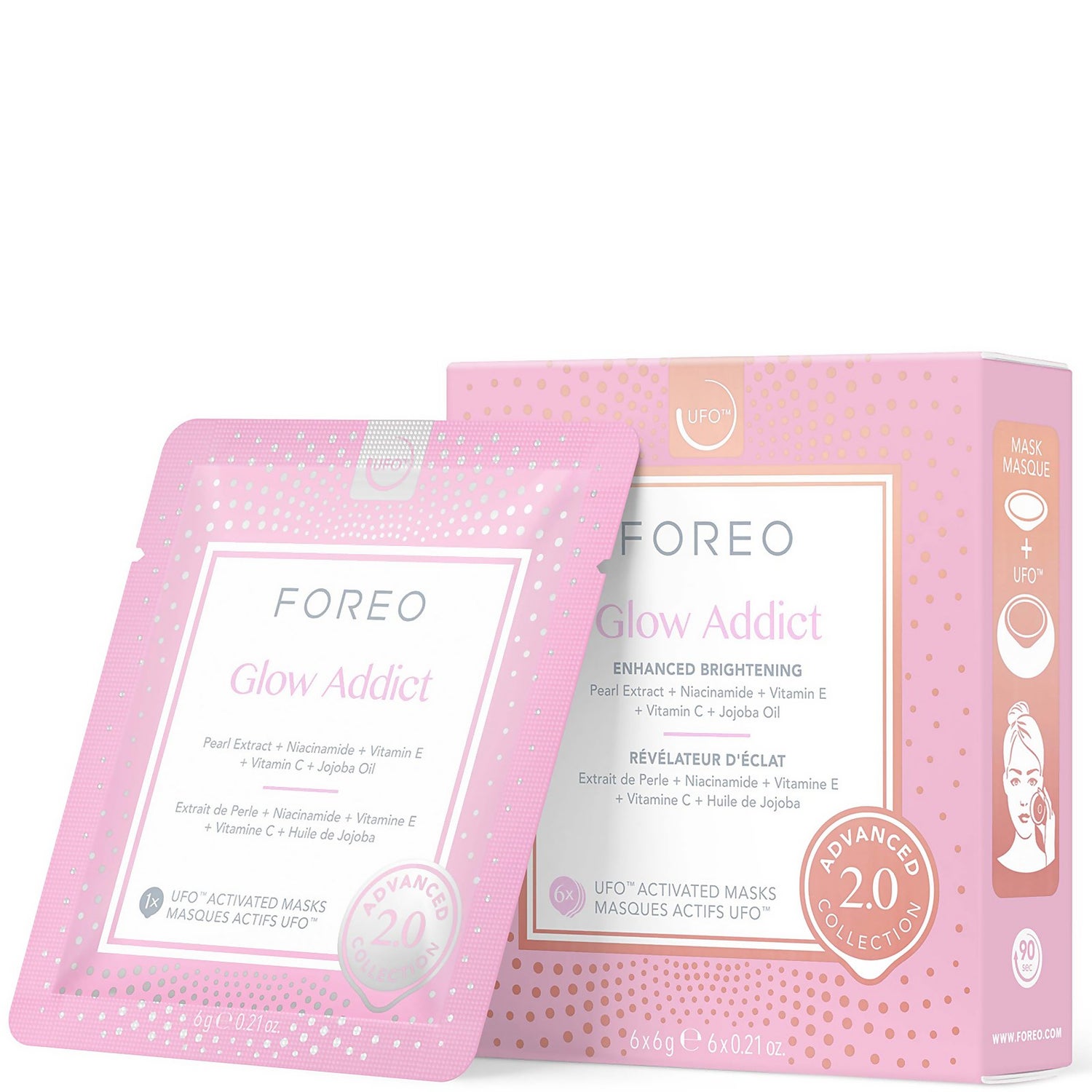 FOREO UFO Masks Glow Addict 2.0 x6 Buy Online At RY
