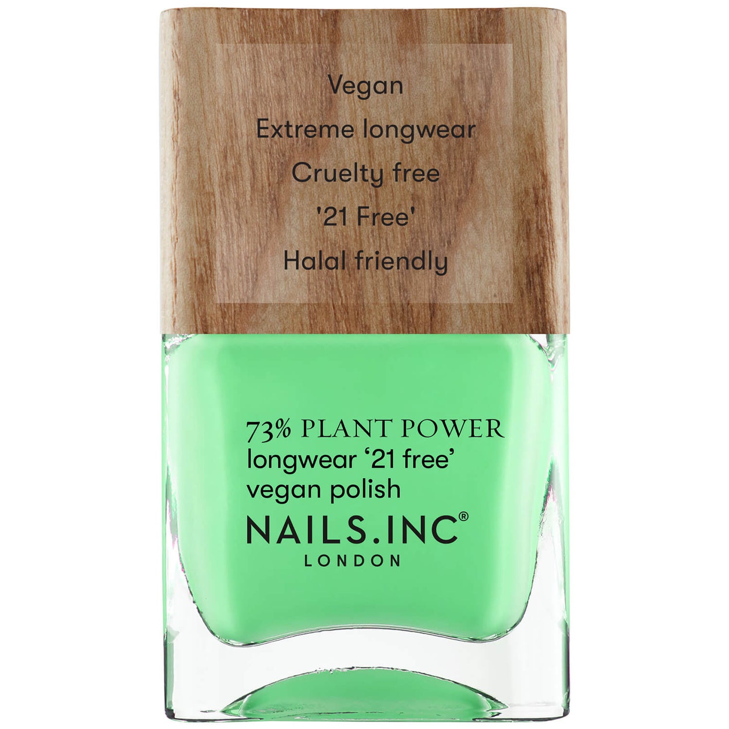 nails inc. Plant Power Nail Polish Easy Being Green LOOKFANTASTIC