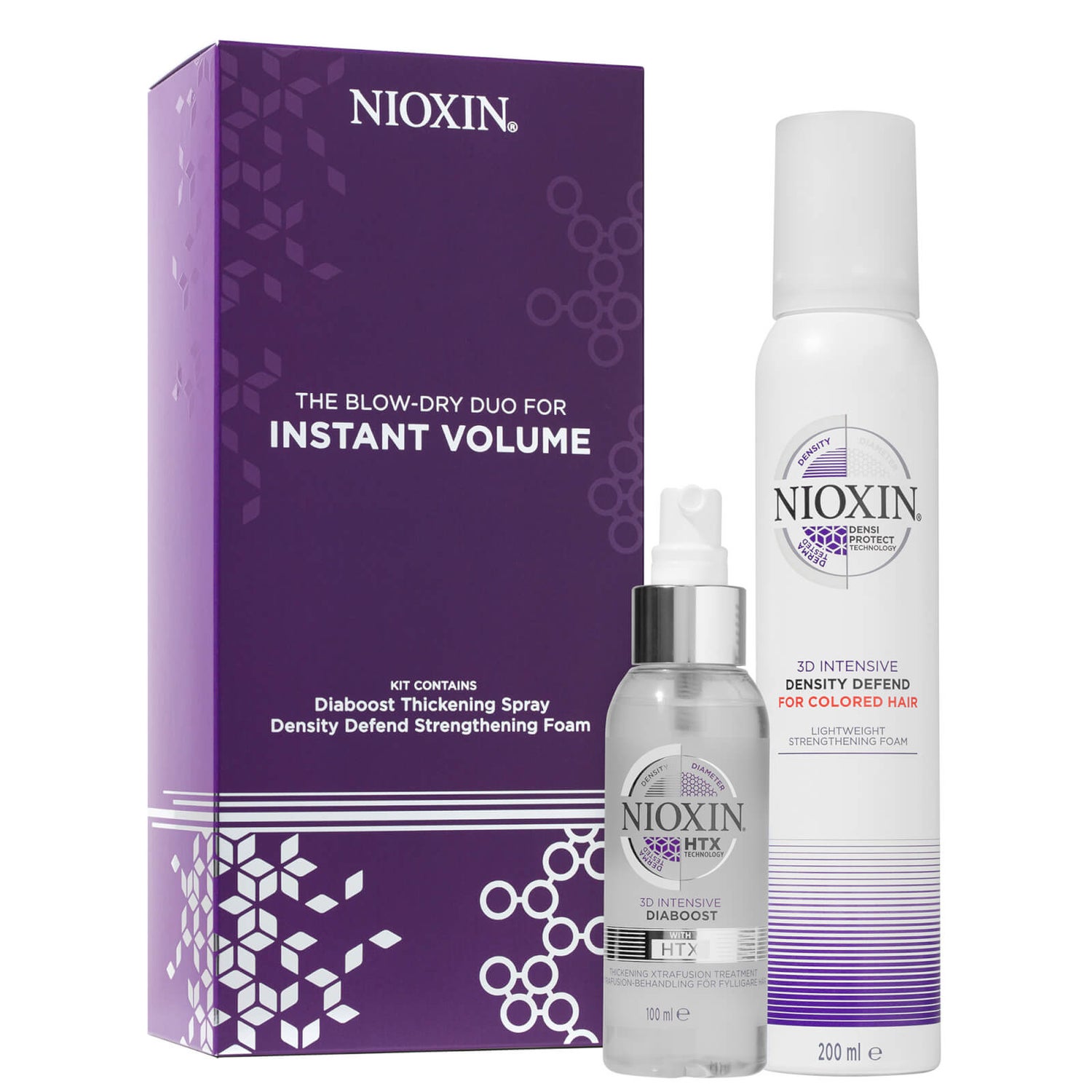 NIOXIN Intensive Treatment Blow Dry Duo - Diaboost and Density Defend ...