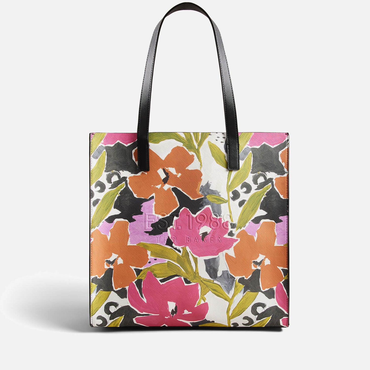 Ted Baker Malicon Large Floral-Print Faux Leather Tote Bag | TheHut.com