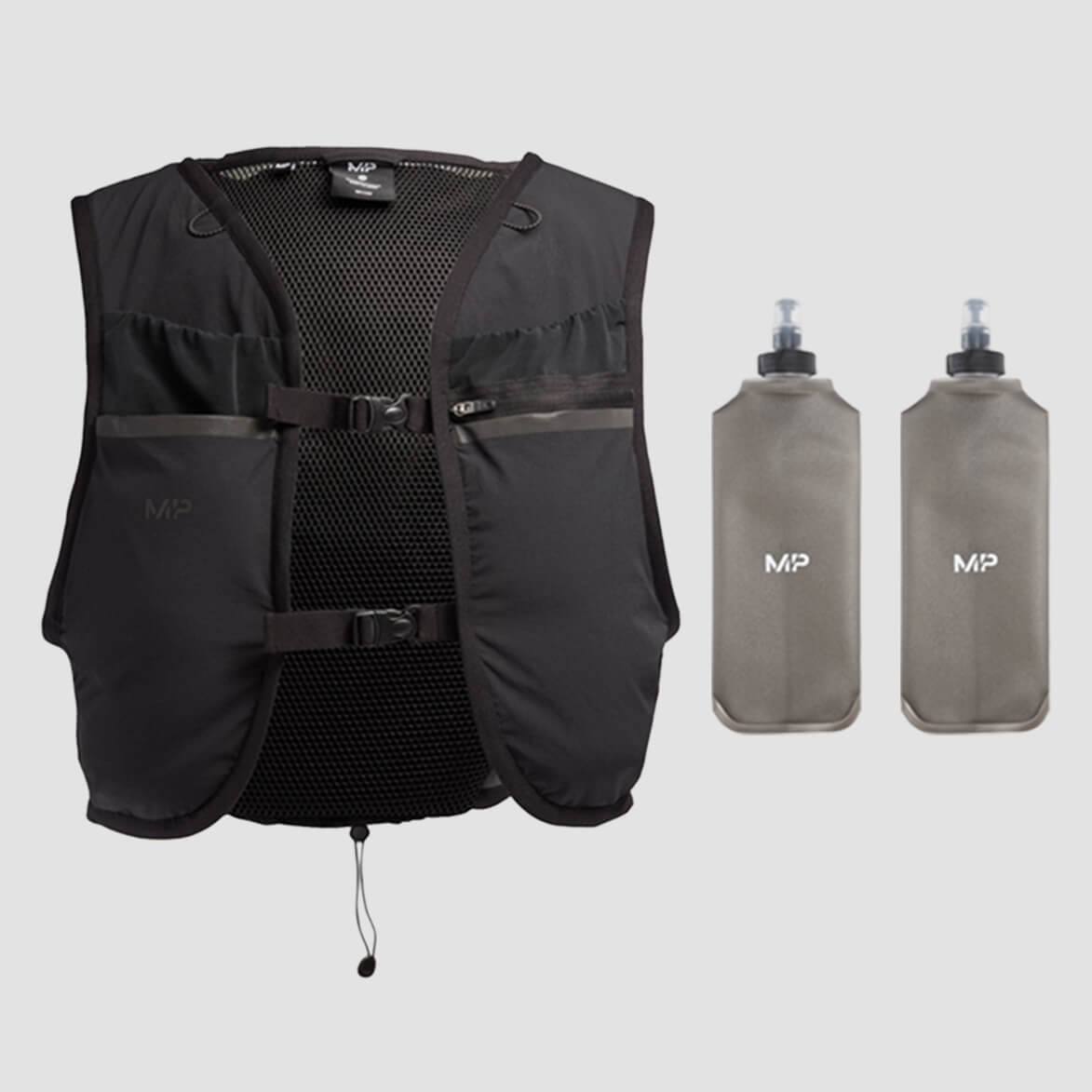 MP Velocity Ultra Hydration Vest & 2 Soft Running Bottles Bundle ...