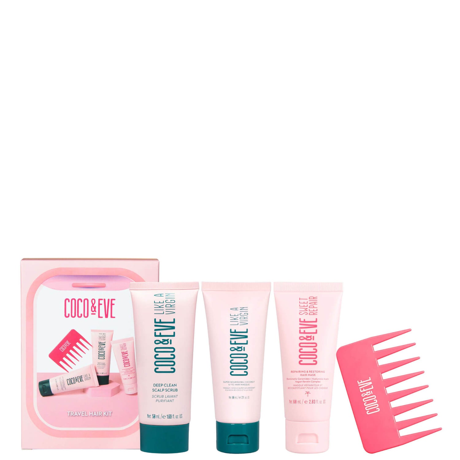 Coco & Eve Travel Hair Kit (Worth £46.20) Cult Beauty