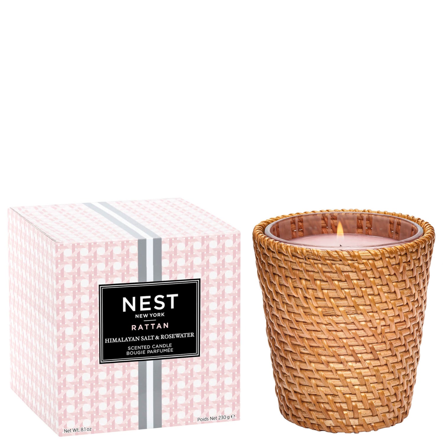 NEST New York Rattan Himalayan Salt and Rosewater Classic 230g Dermstore