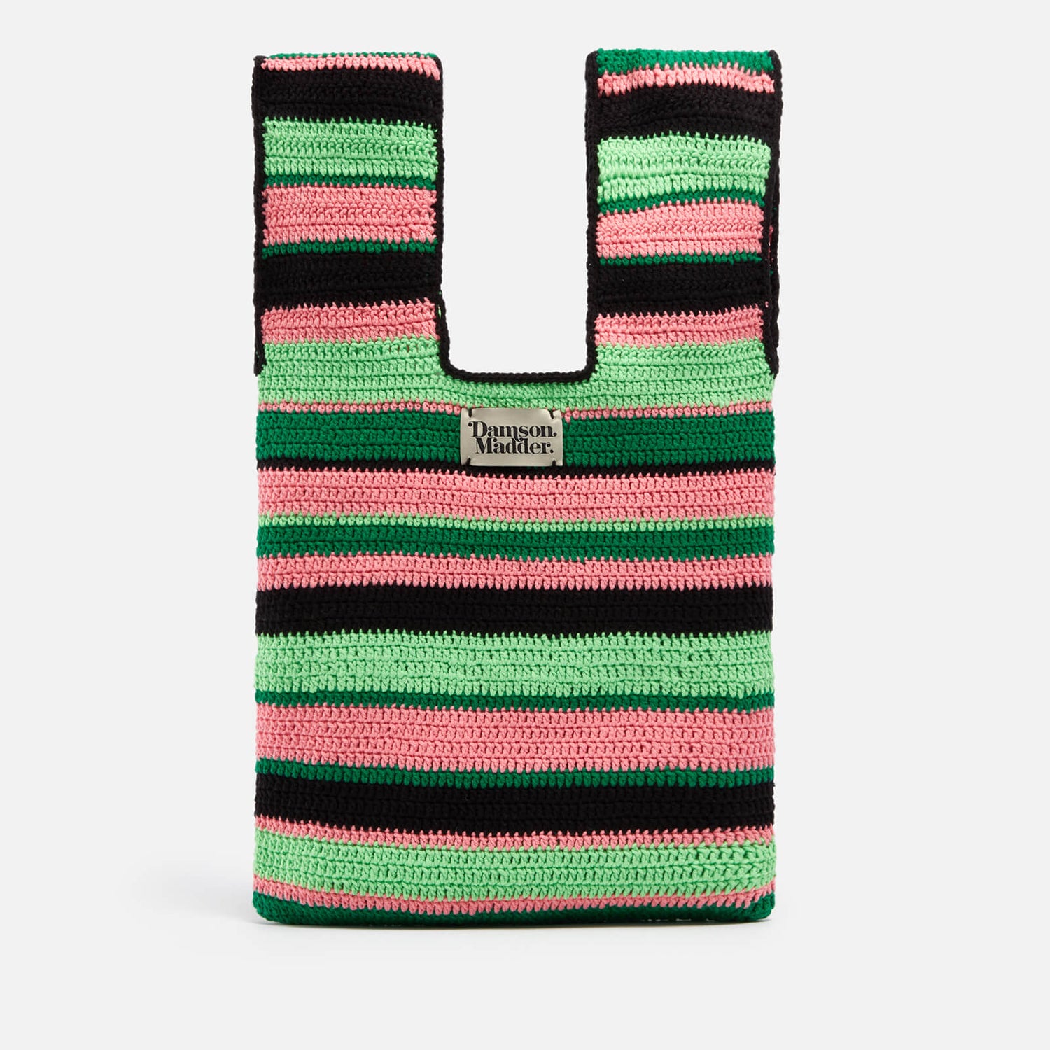 Damson Madder Striped Crochet Bag