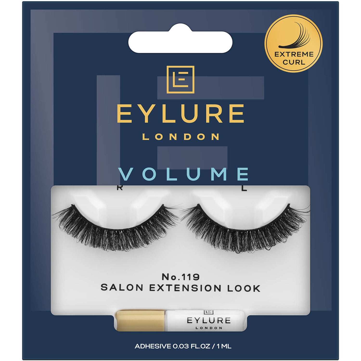 Eylure False Lashes Volume Extreme Curl No. 119 LOOKFANTASTIC