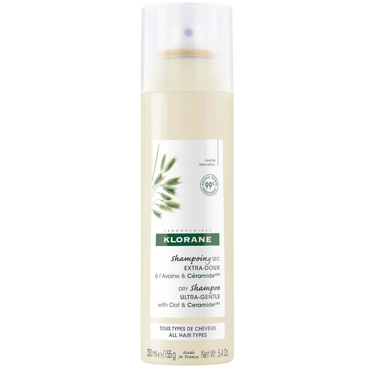 KLORANE ExtraGentle Dry Shampoo for All Hair Types with Oat and