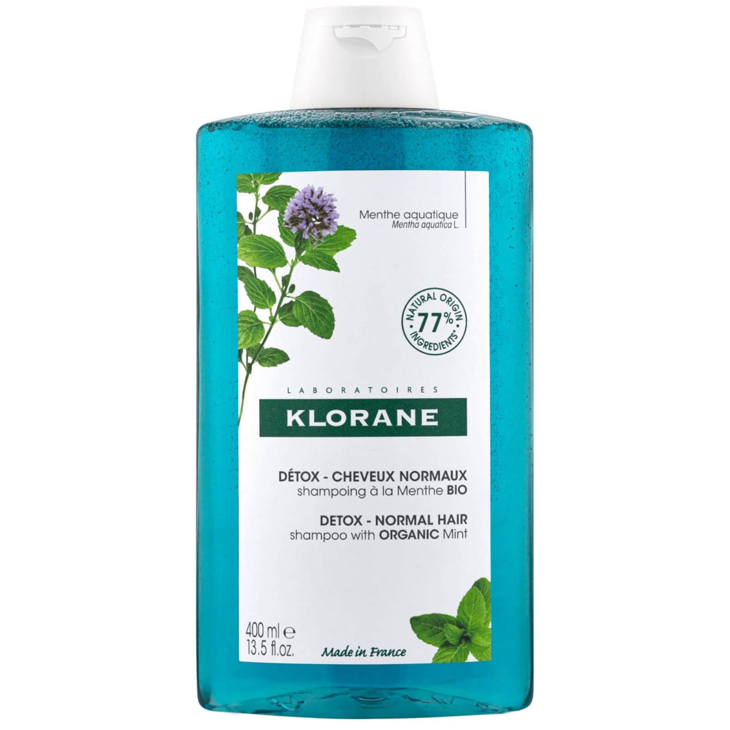 KLORANE Detox Shampoo with Aquatic Mint 400ml LOOKFANTASTIC