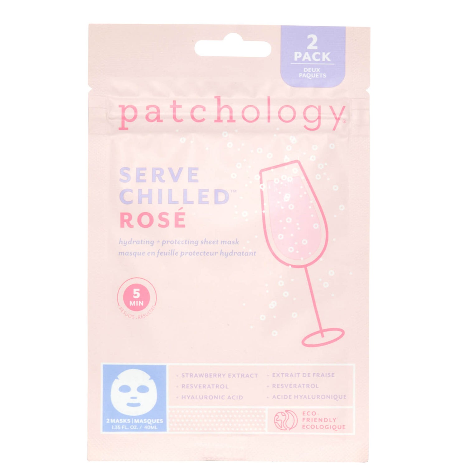 Patchology Serve Chilled Rose Sheet Mask (Pack of 2) Cult Beauty