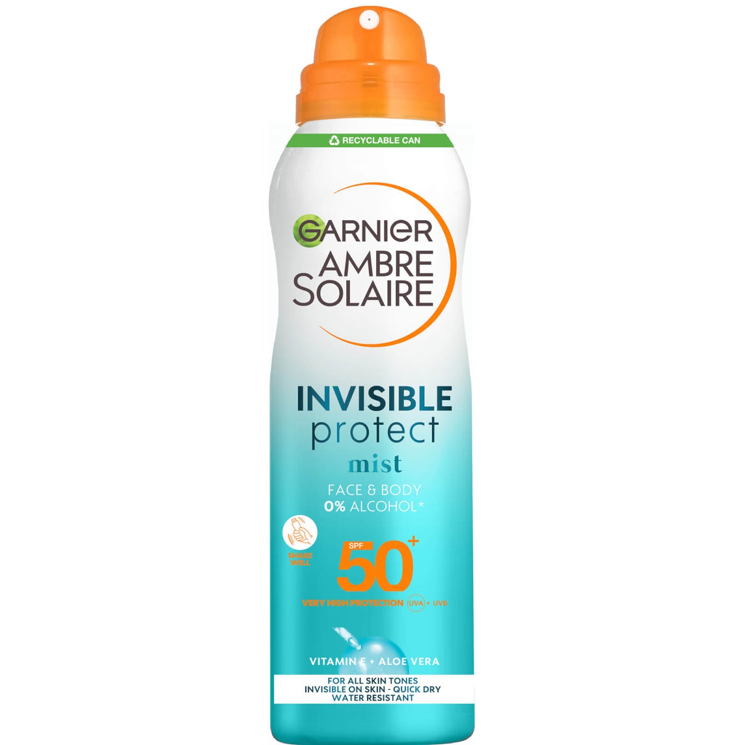 Garnier Ambre Solaire SPF 50+ Invisible Protect Mist Spray 200ml ...