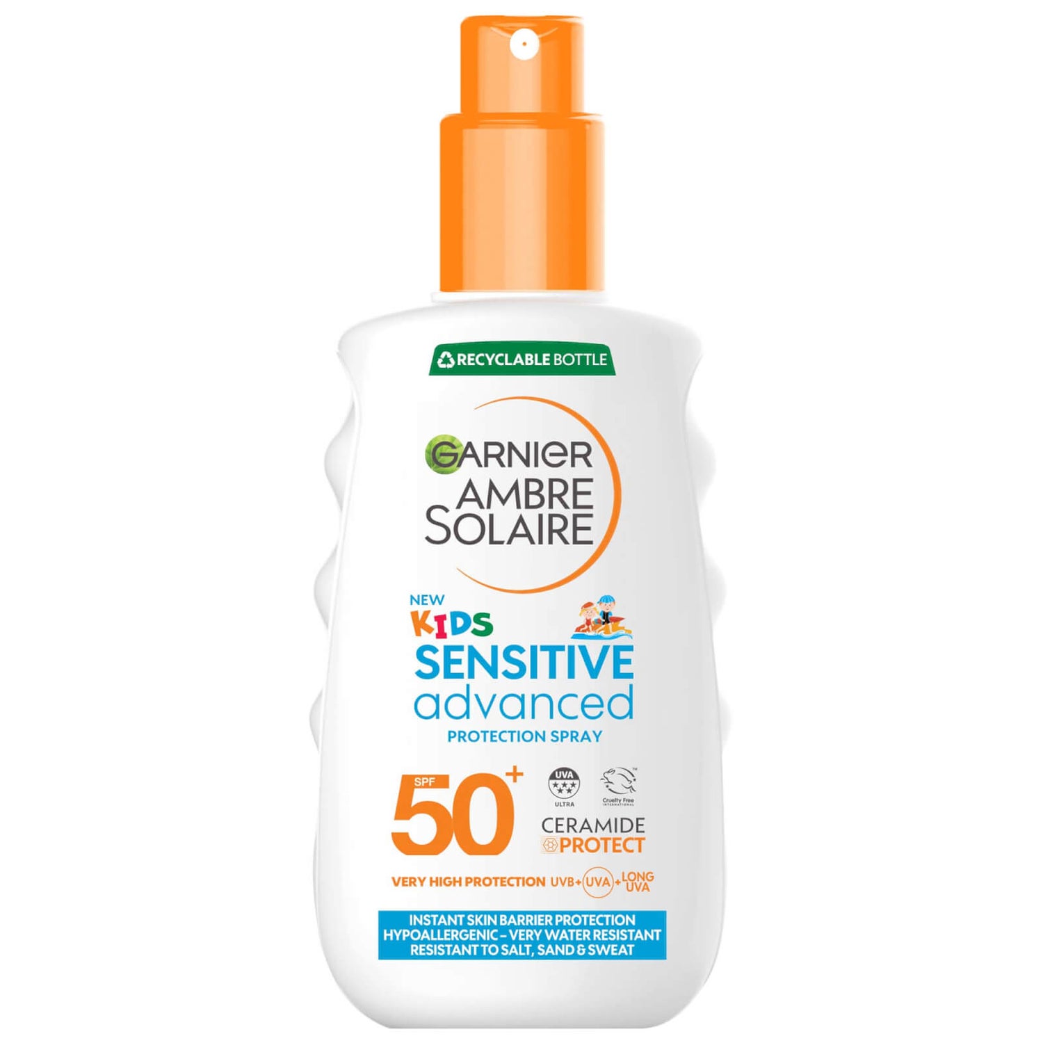 Garnier Ambre Solaire Kids' SPF 50+ Sensitive Advanced Sun Spray 150ml ...