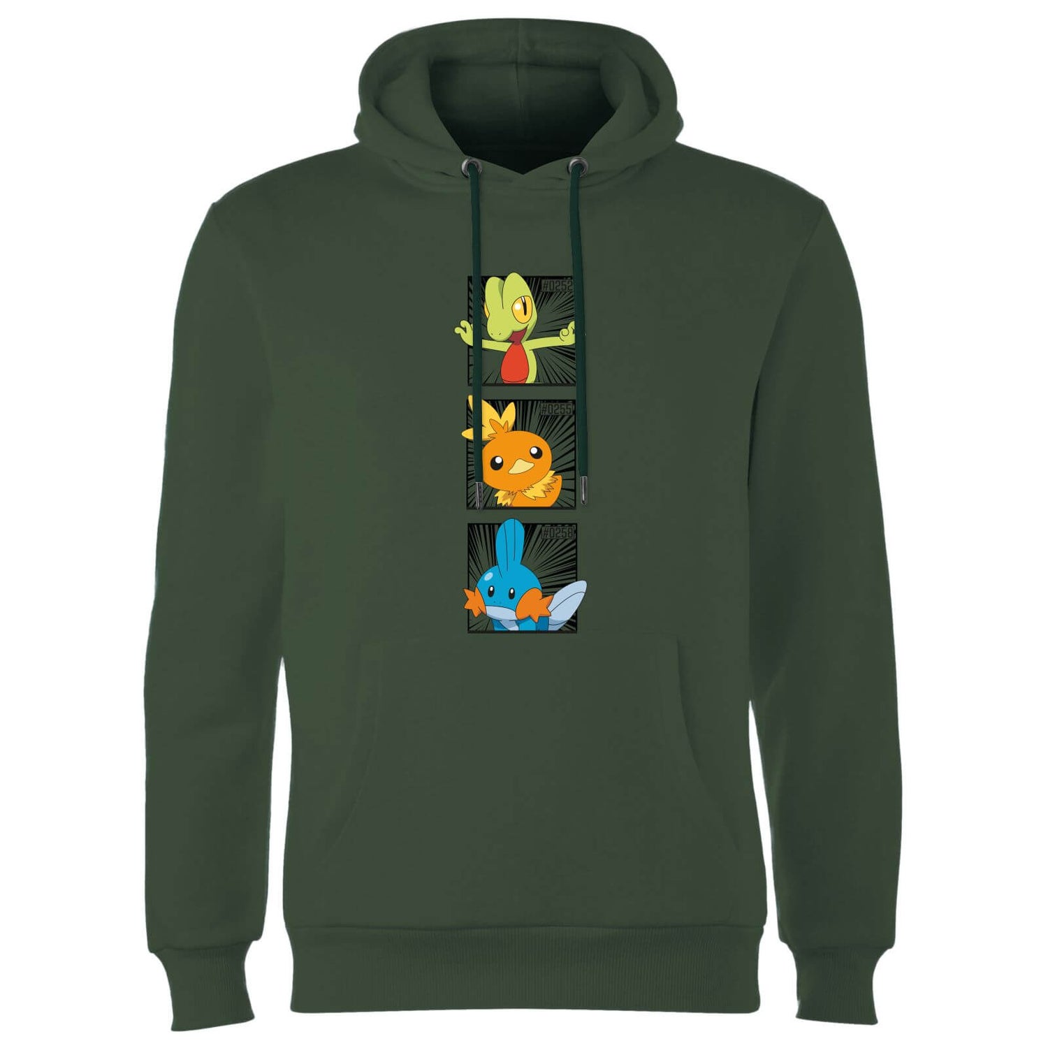Pokemon Generation 3 Starters Hoodie Green Clothing Zavvi US