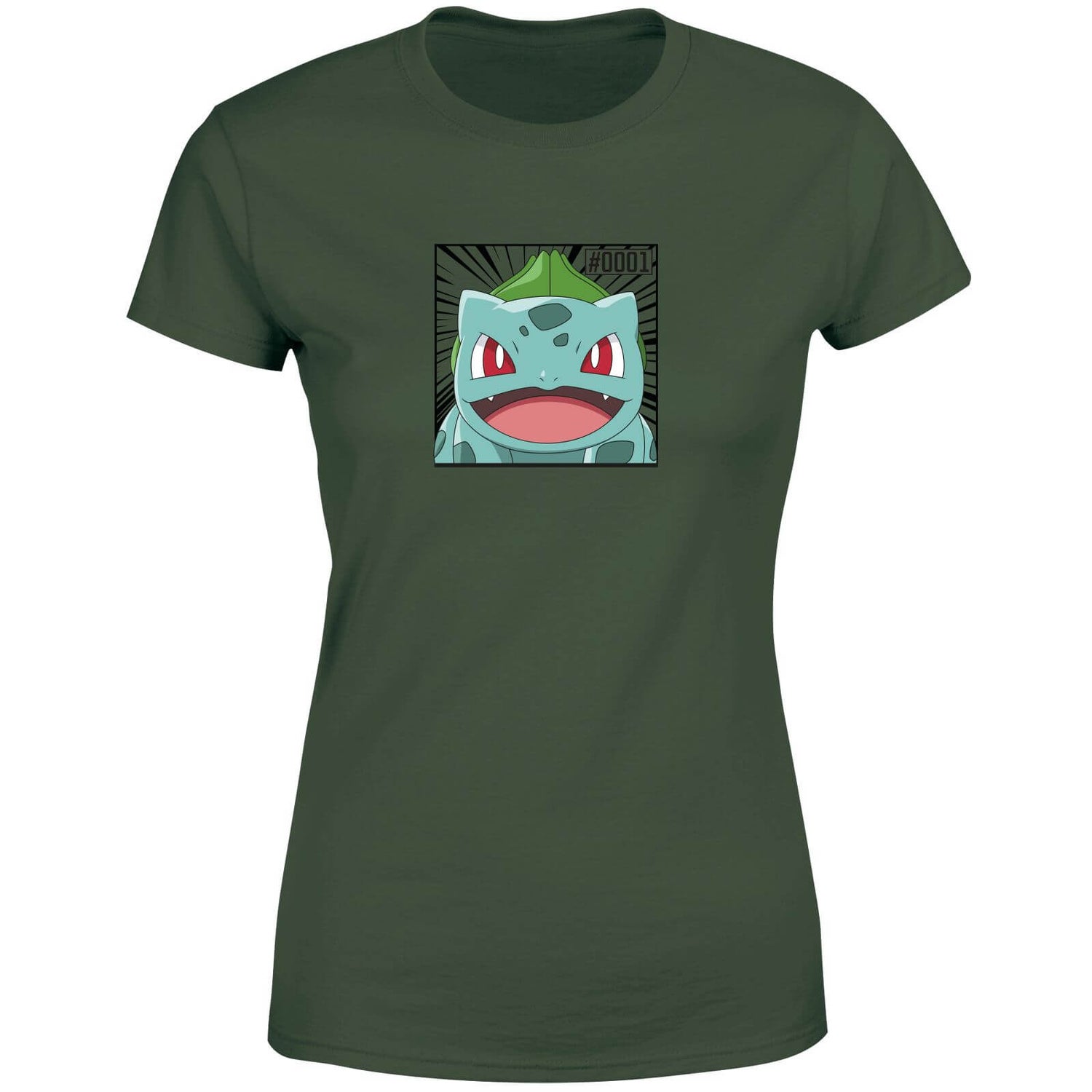 Pokémon Pokédex Bulbasaur 0001 Women's TShirt Green Zavvi.nl