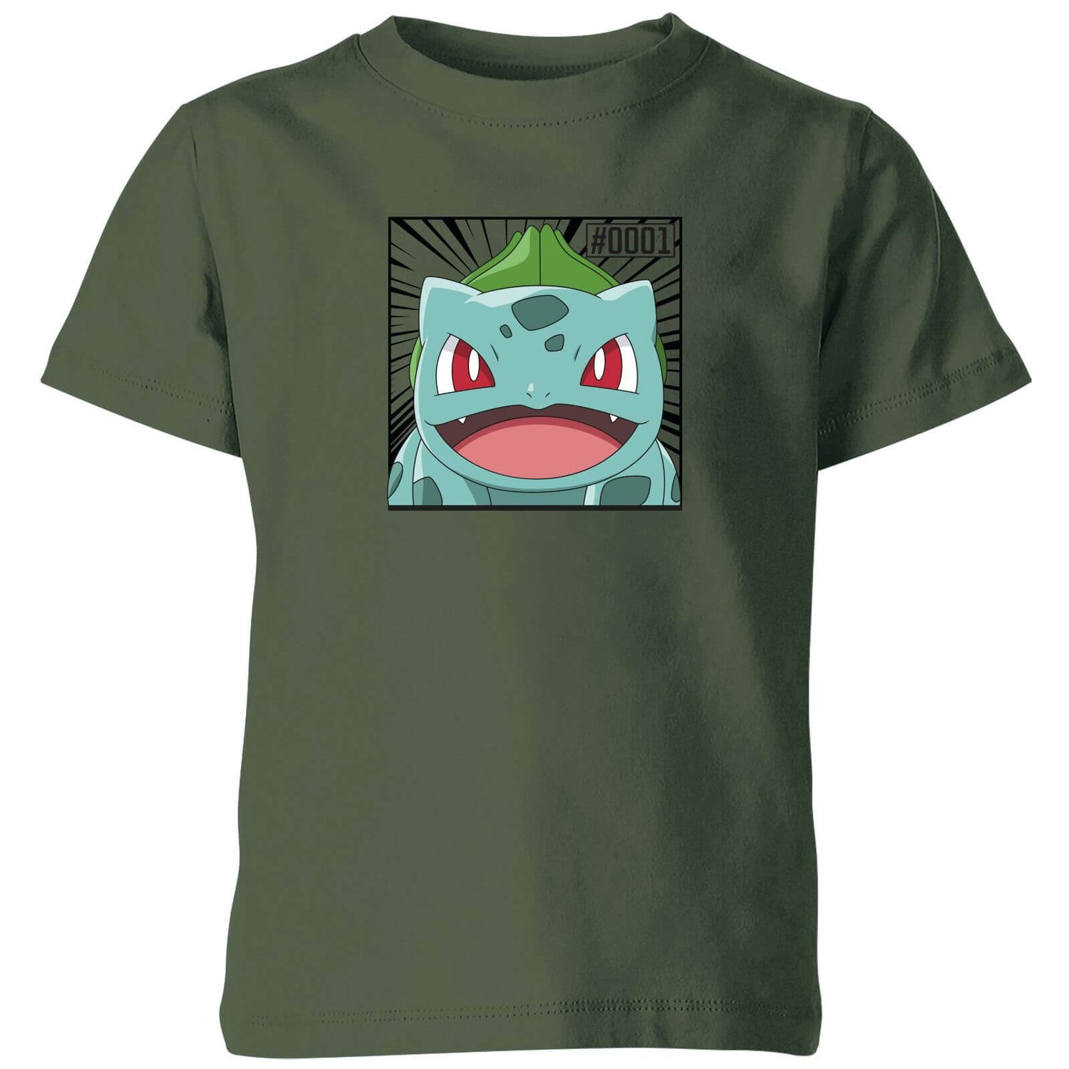 Pokémon Pokédex Bulbasaur 0001 Kids' TShirt Green Clothing Zavvi UK