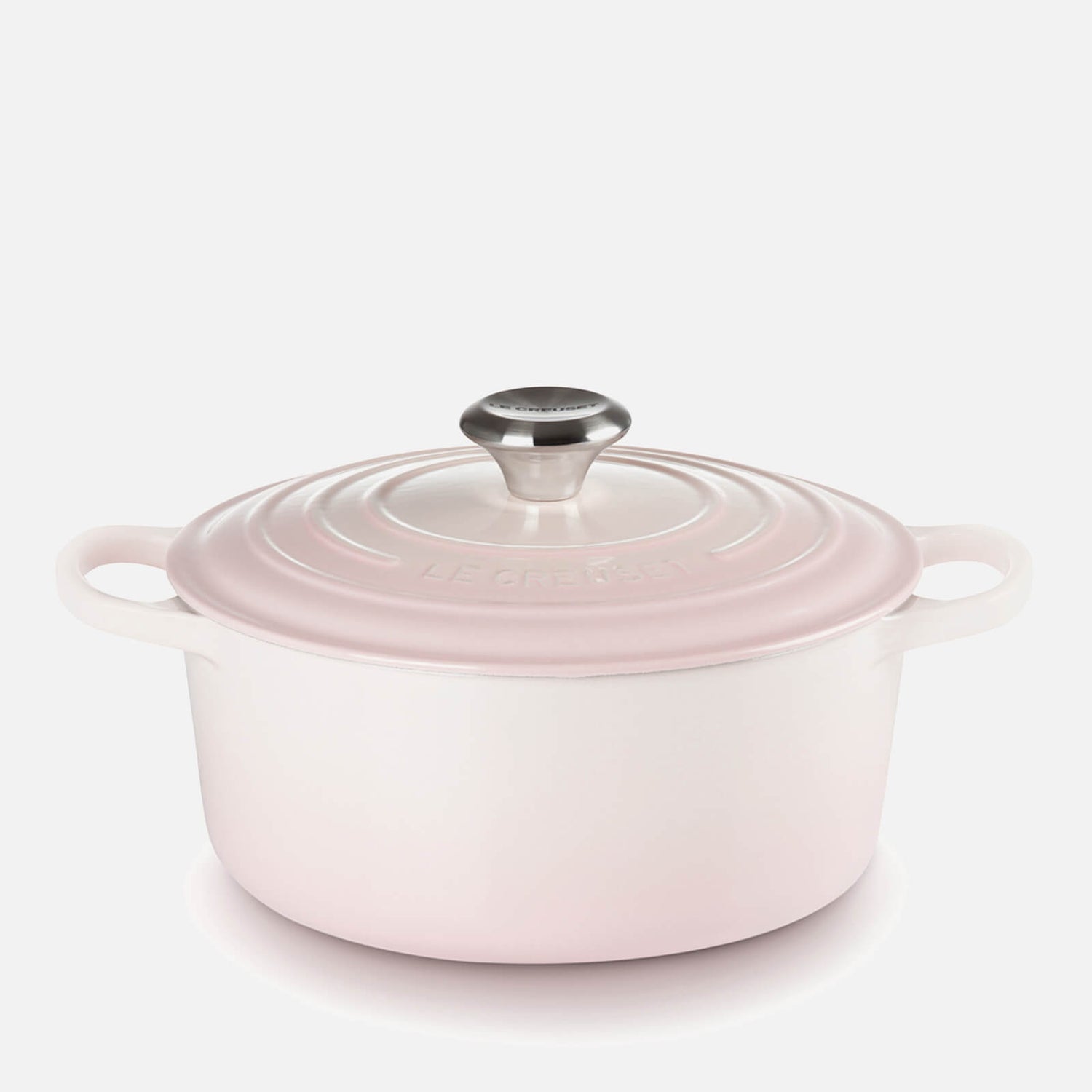 Le Creuset Signature Cast Iron Round Casserole Dish - 28cm - Shell Pink ...